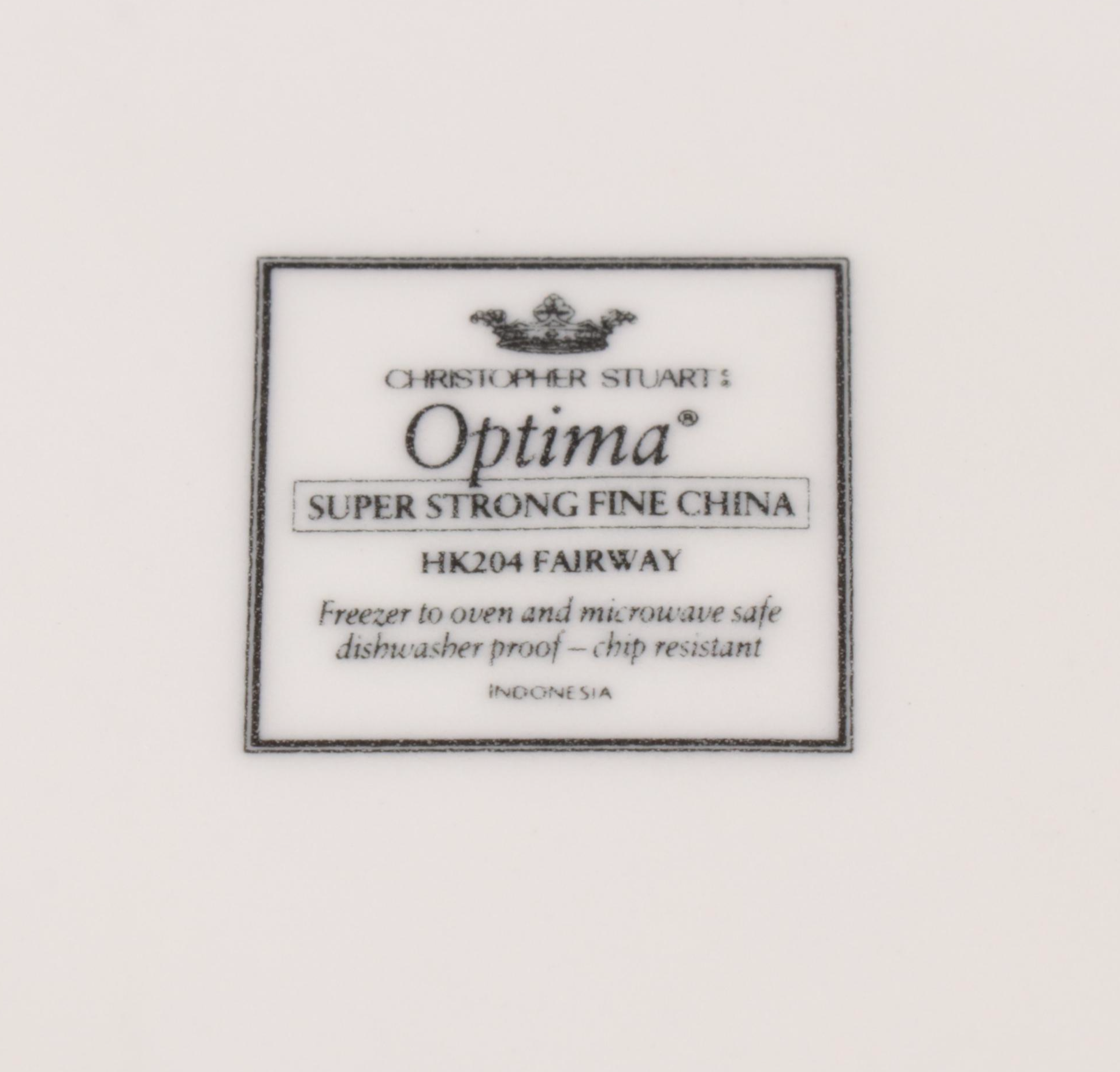 Stuart "Fairway" China Dinnerware with Other Golf-Themed Cups and Wine Opener