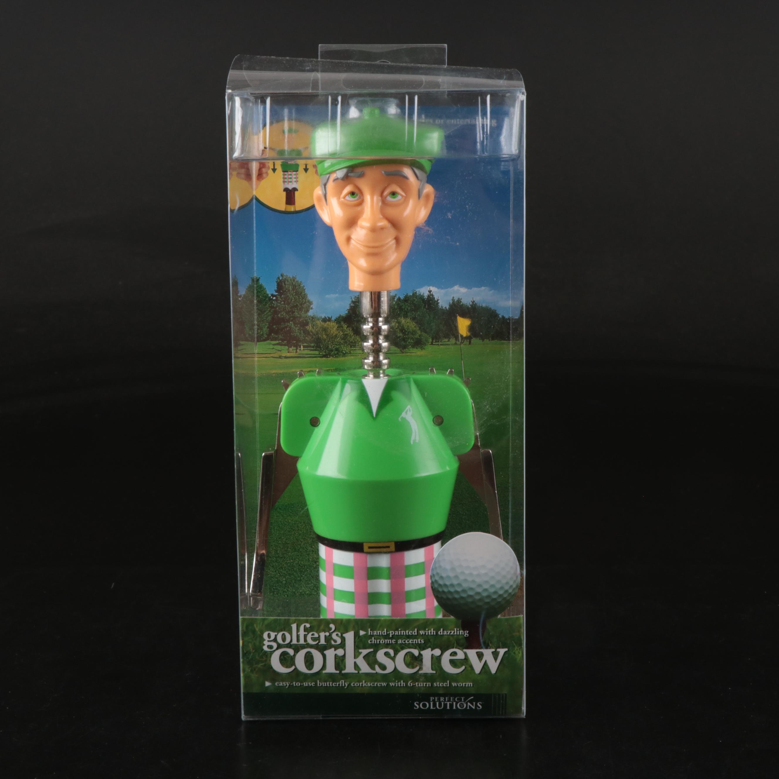 Stuart "Fairway" China Dinnerware with Other Golf-Themed Cups and Wine Opener