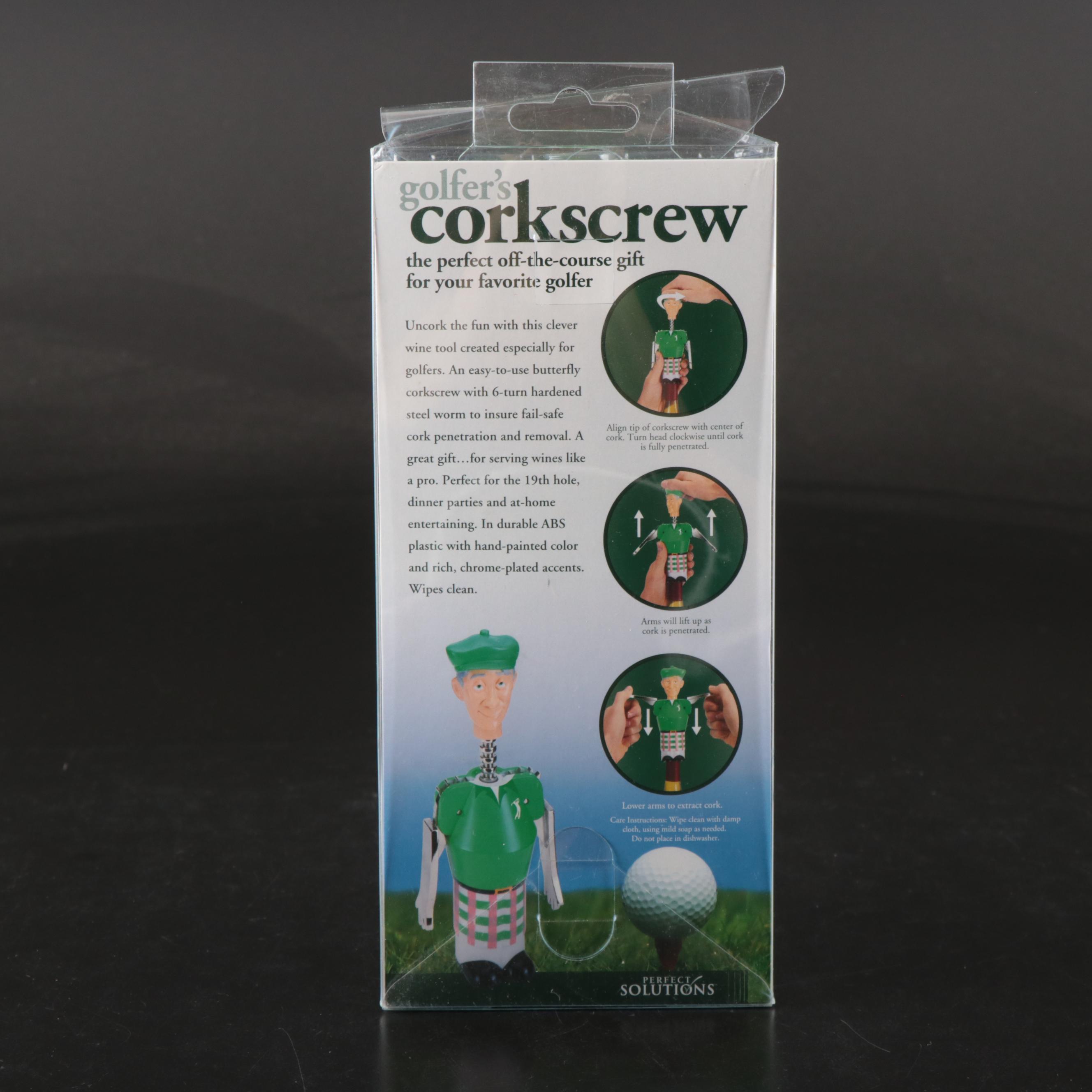 Stuart "Fairway" China Dinnerware with Other Golf-Themed Cups and Wine Opener