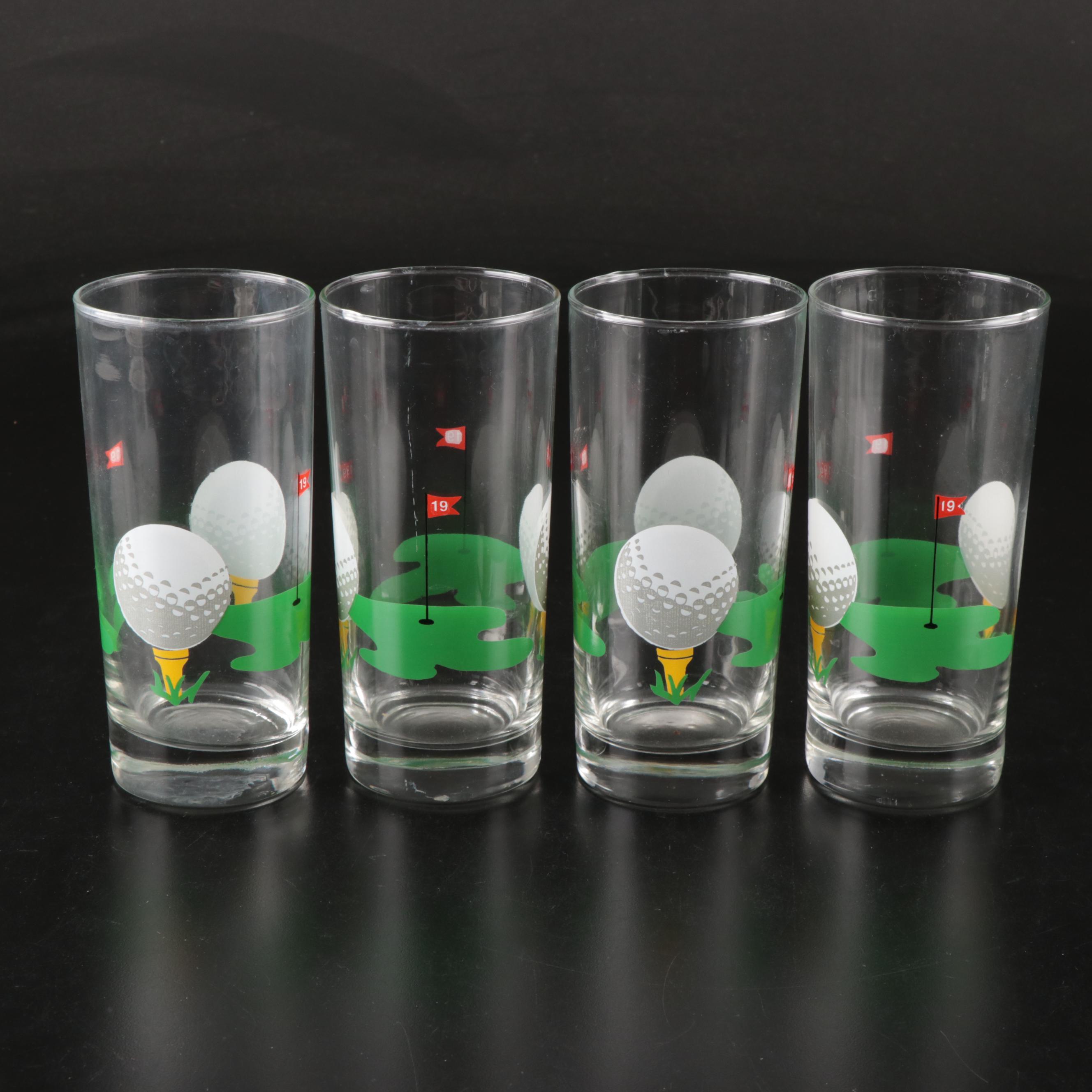 Stuart "Fairway" China Dinnerware with Other Golf-Themed Cups and Wine Opener