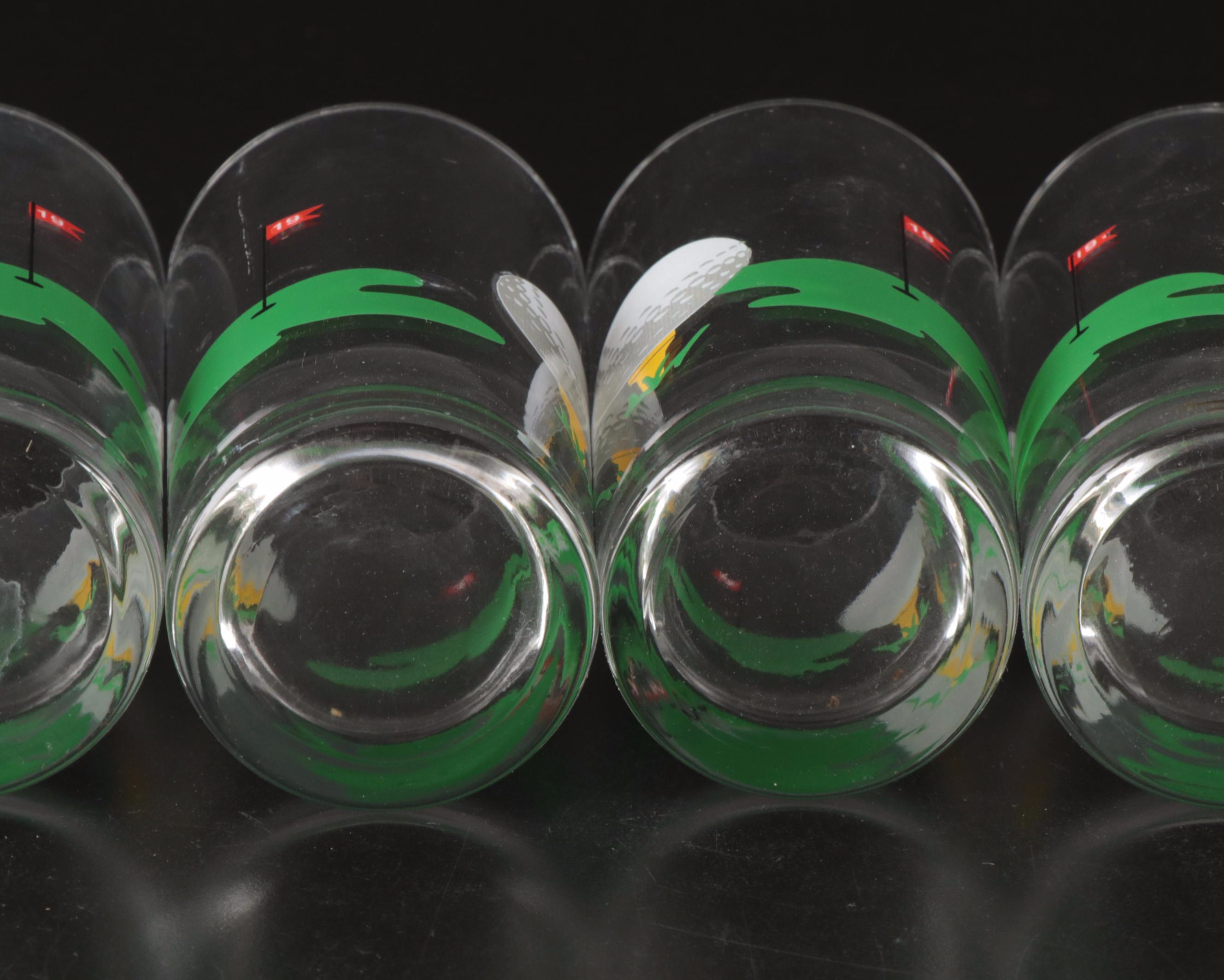 Stuart "Fairway" China Dinnerware with Other Golf-Themed Cups and Wine Opener