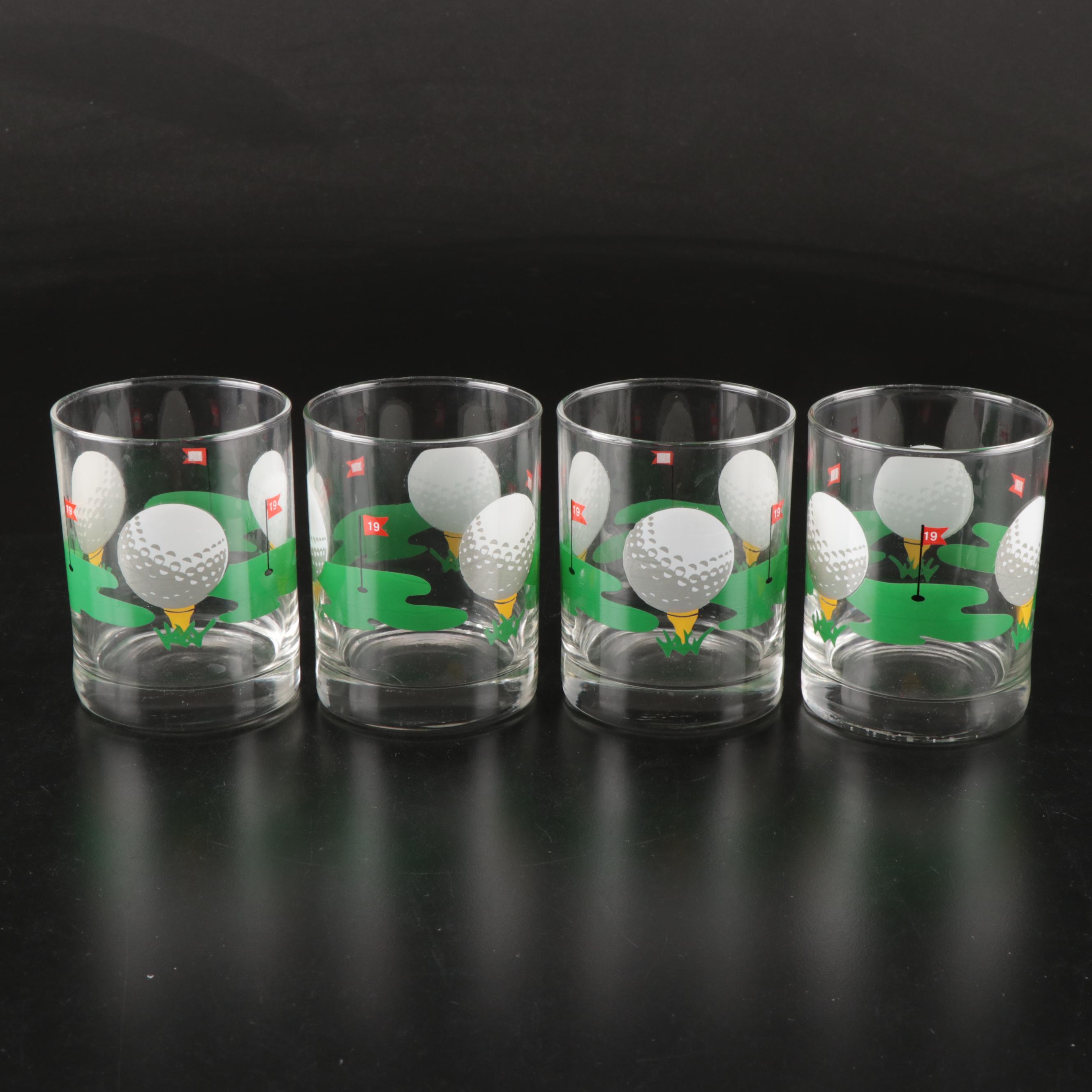 Stuart "Fairway" China Dinnerware with Other Golf-Themed Cups and Wine Opener