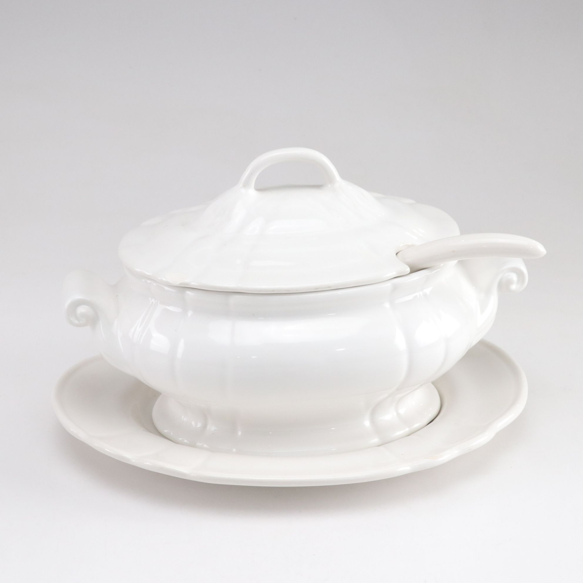 West Bend "Heat Rite" Hot Plate & Bean Pot with Louçarte White Tureen & More