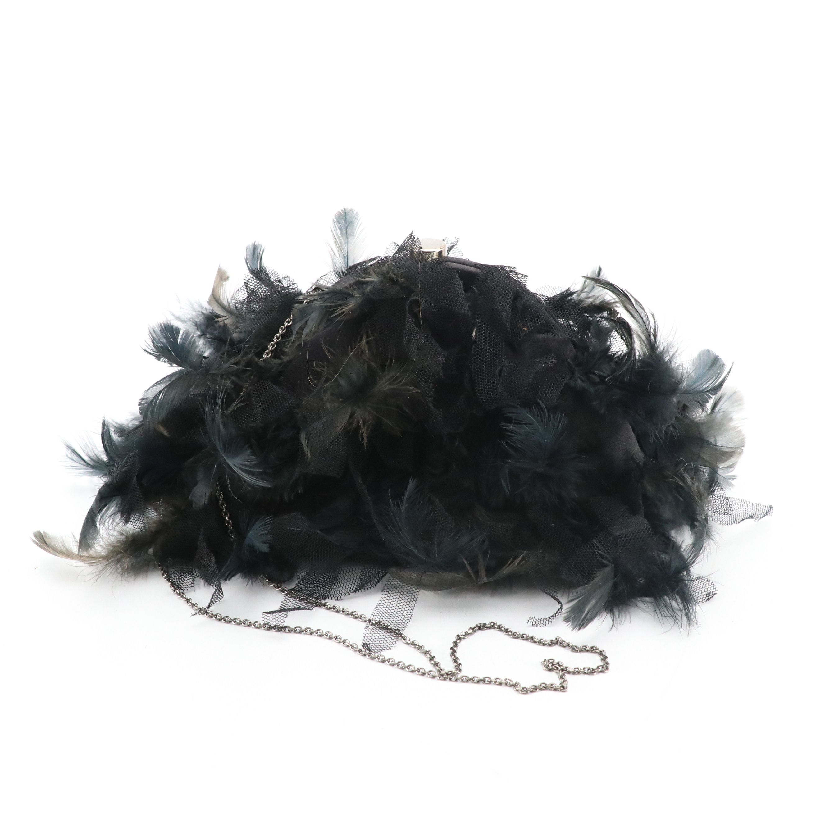 Scala Beige Sinamay Derby Hat, Santi Feathered Crossbody, Other Bag & Belts