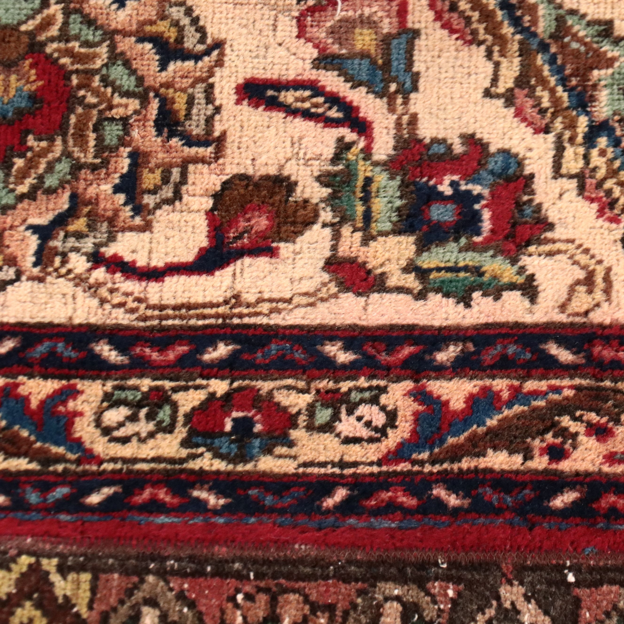 2'10 x 5' Hand-Knotted and Assembled Persian Style Panel Accent Rug