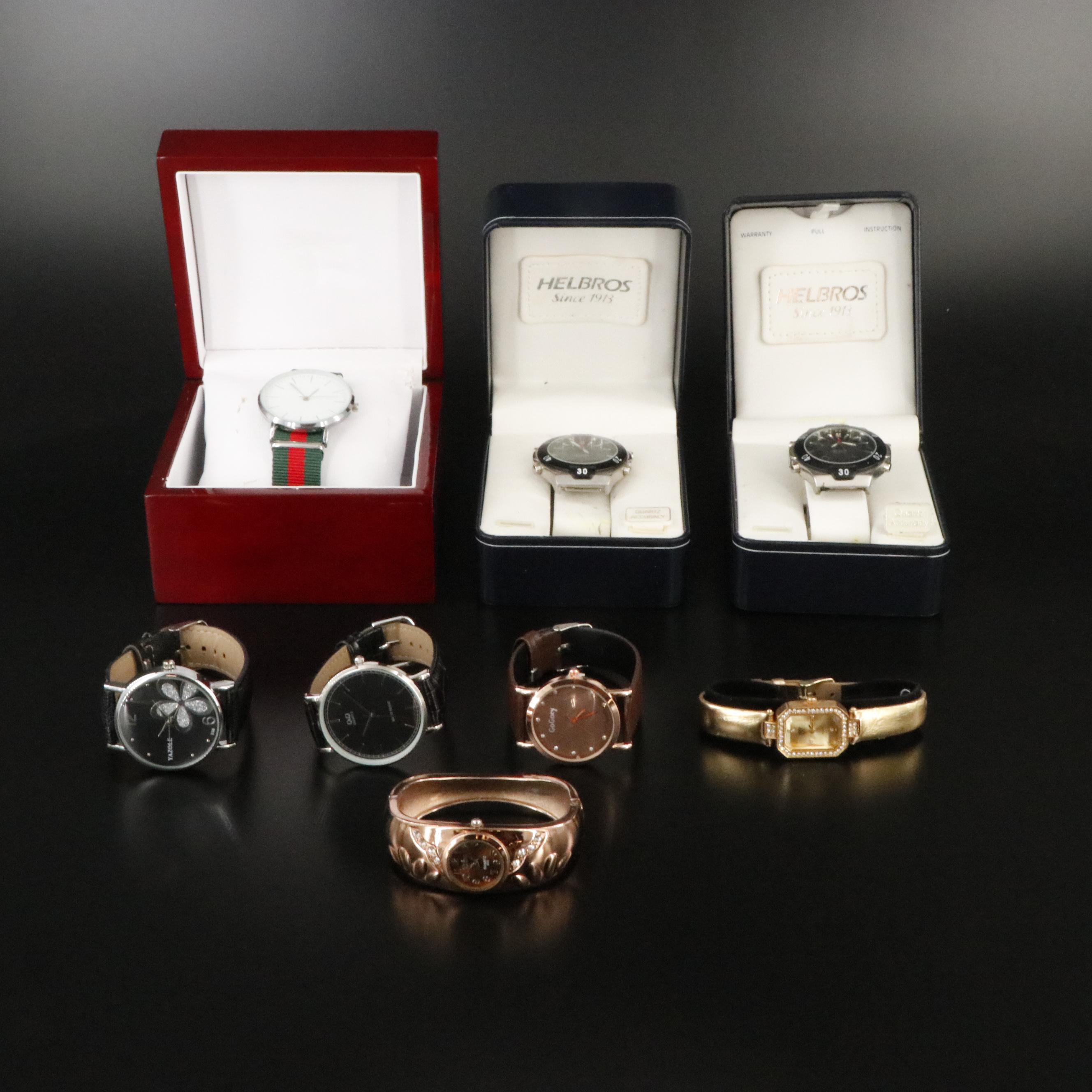 Collection of Quartz Watches Featuring Helbros