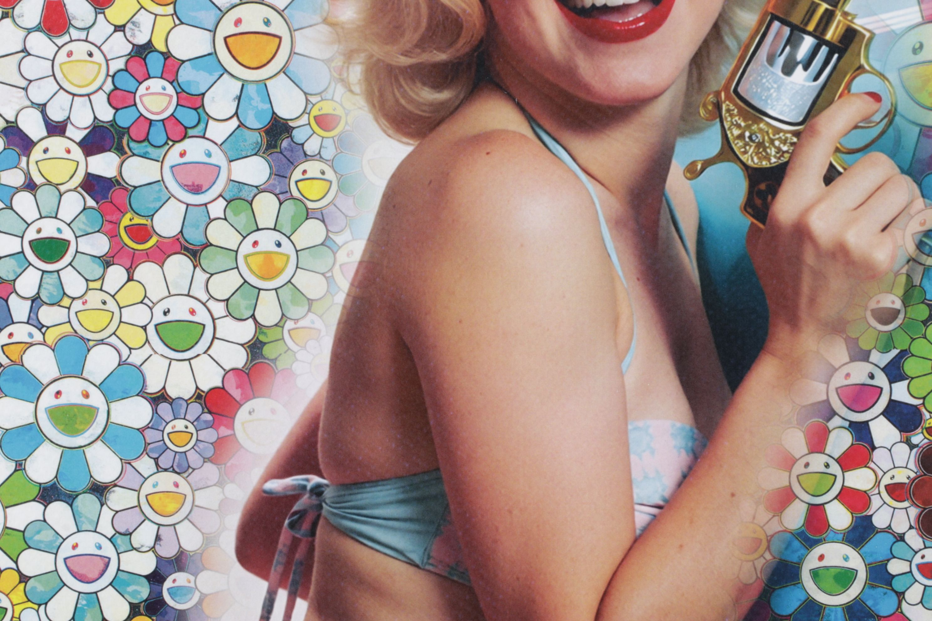 Death NYC Pop Art Graphic Print Homage to Marilyn Monroe x LV x Murakami, 2025