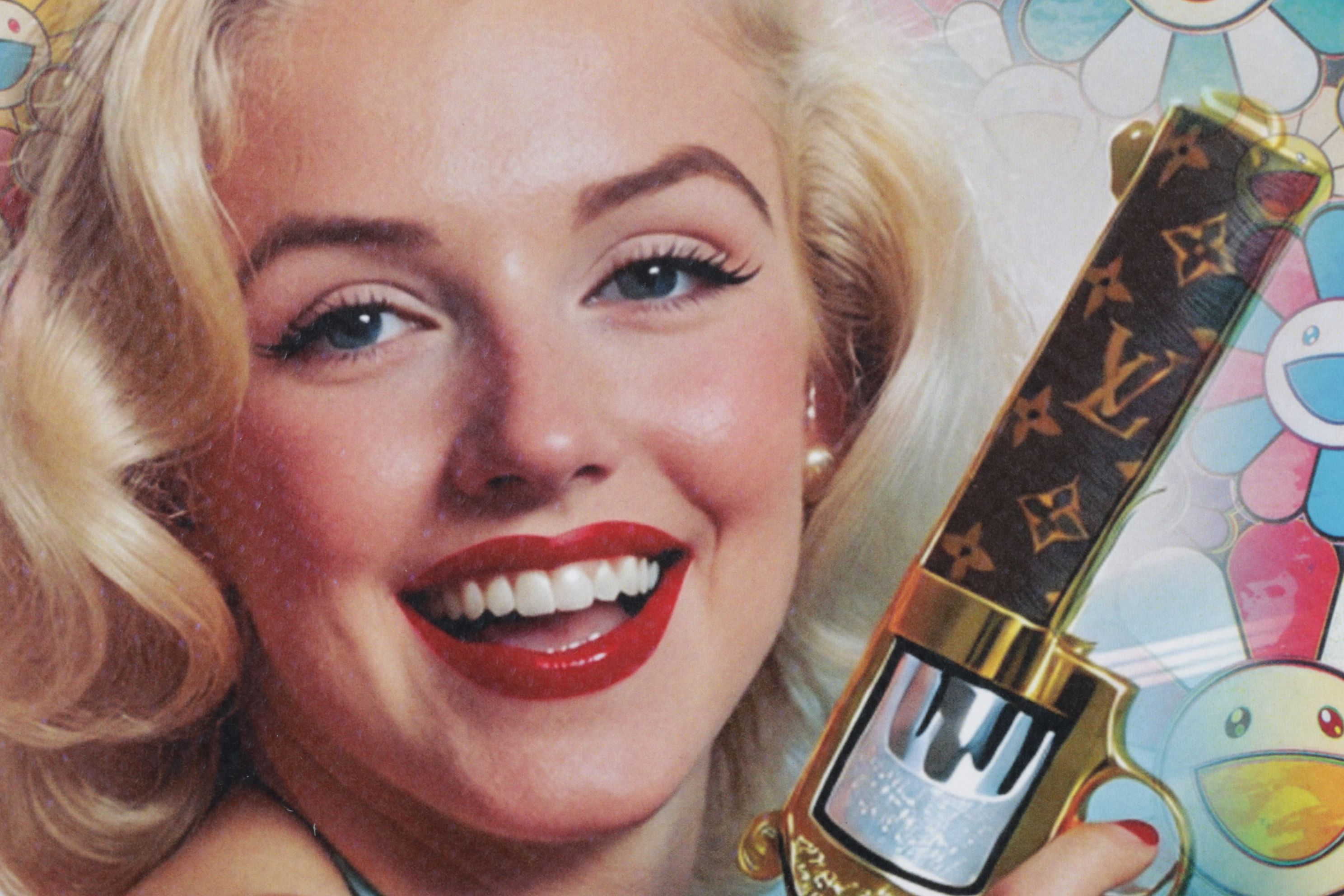 Death NYC Pop Art Graphic Print Homage to Marilyn Monroe x LV x Murakami, 2025