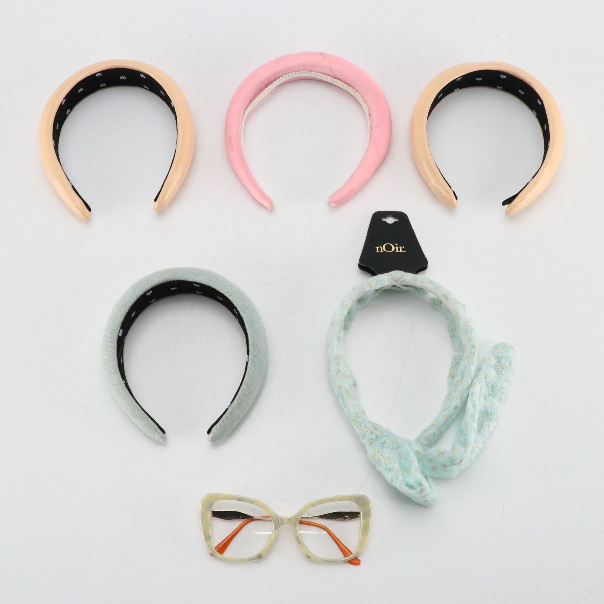 Lele Sadoughi, Noir, and Other Headbands with Cat Eye Eyeglasses