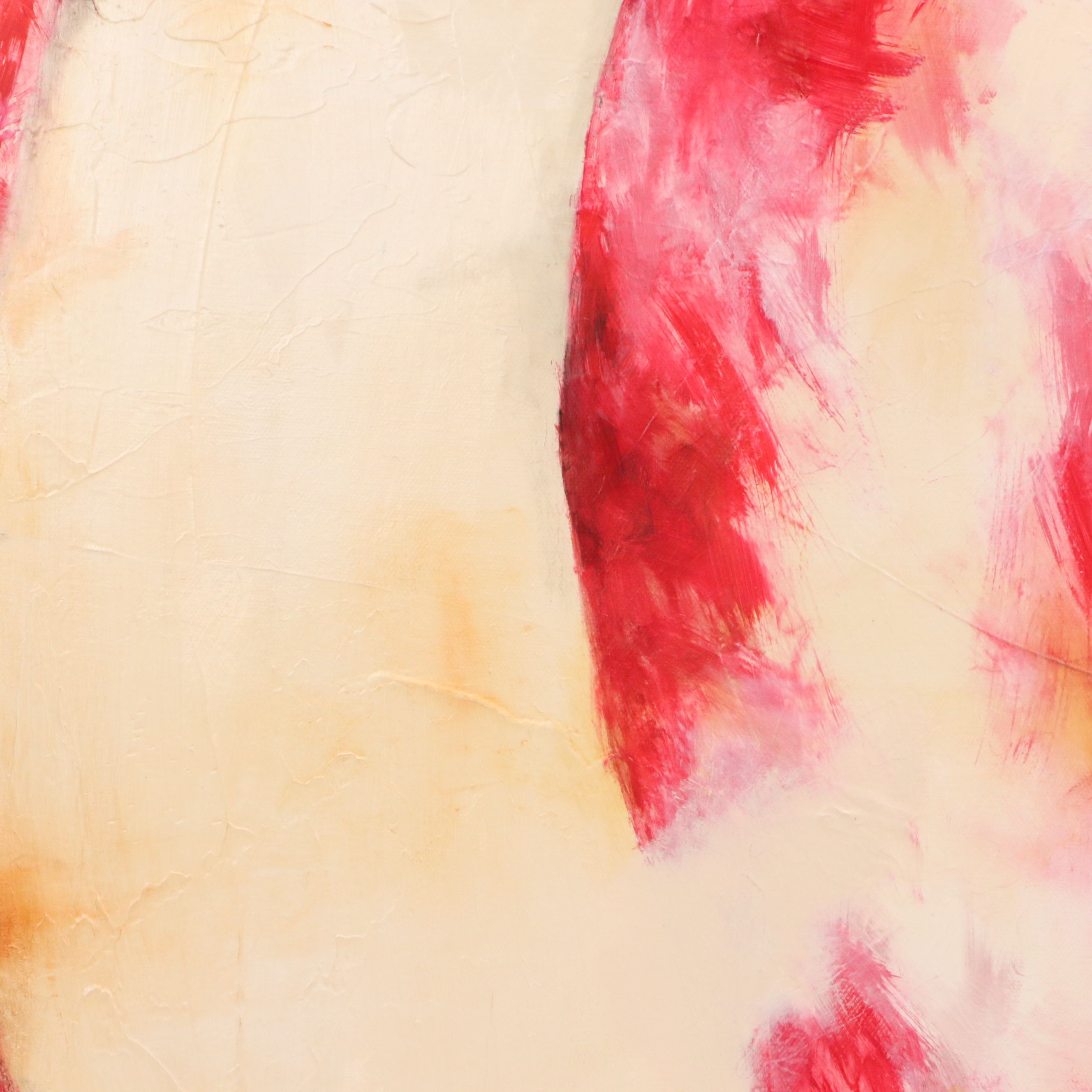 Lori Barclay Surrealist Oil Painting "Target For Love," Circa 2000