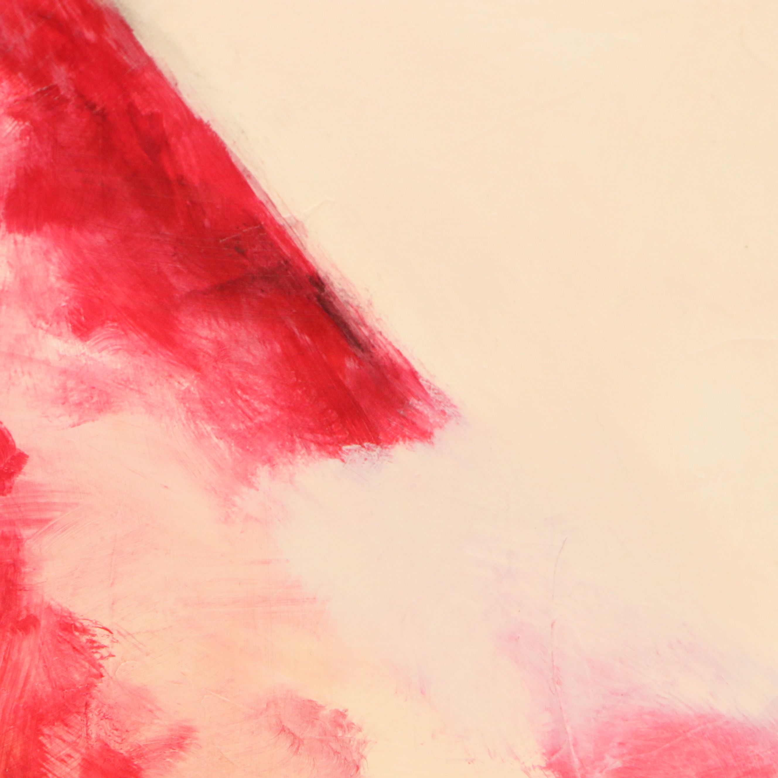 Lori Barclay Surrealist Oil Painting "Target For Love," Circa 2000