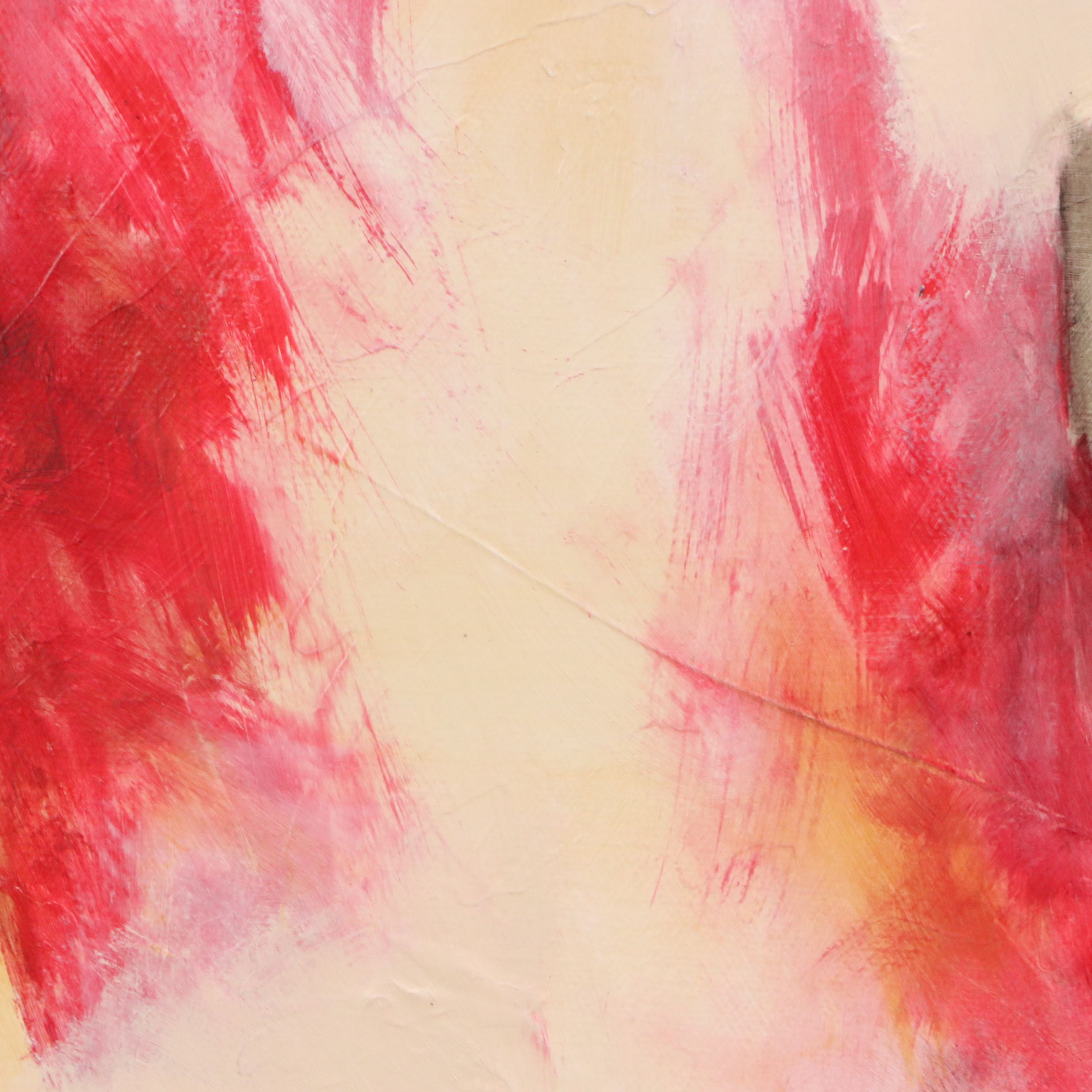 Lori Barclay Surrealist Oil Painting "Target For Love," Circa 2000