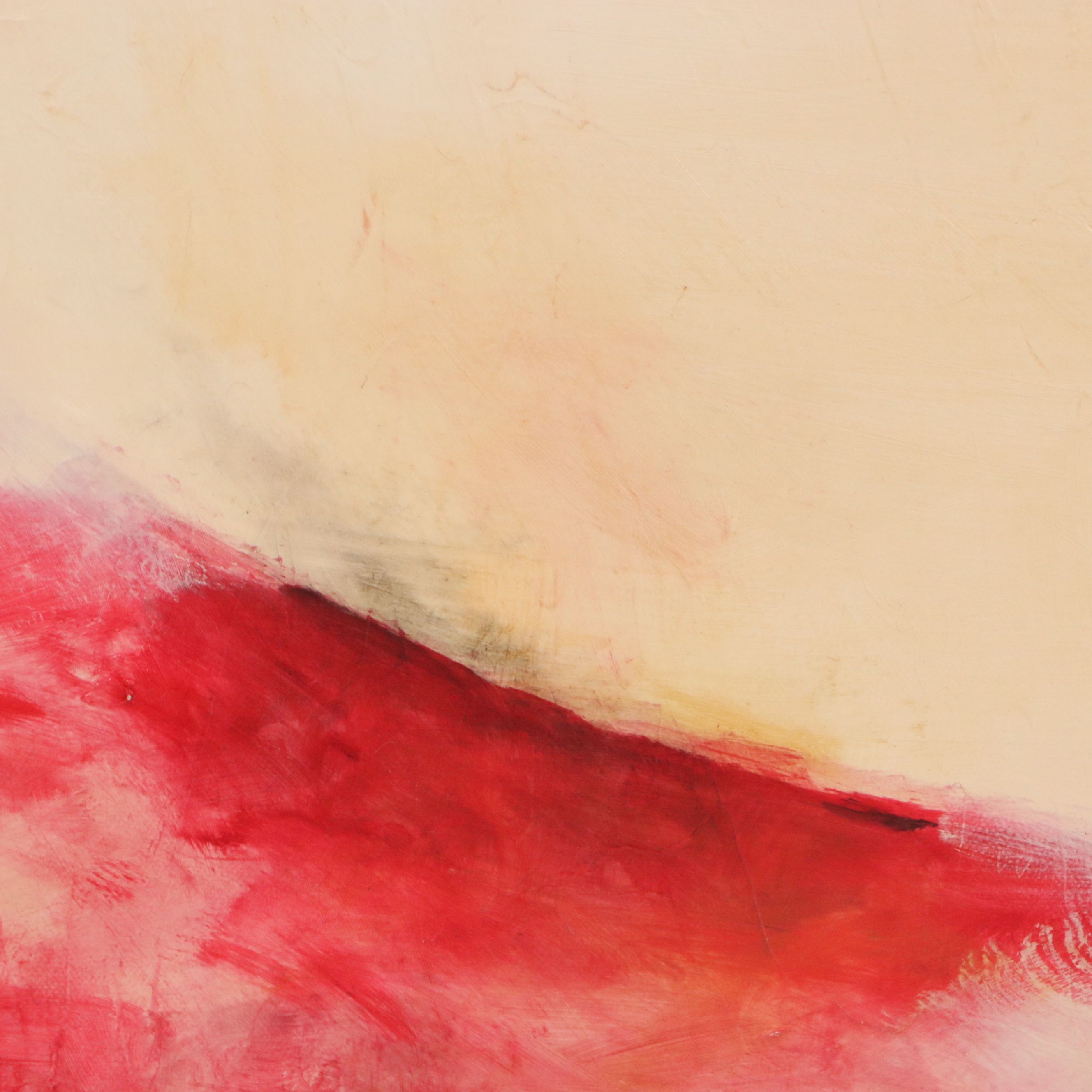 Lori Barclay Surrealist Oil Painting "Target For Love," Circa 2000