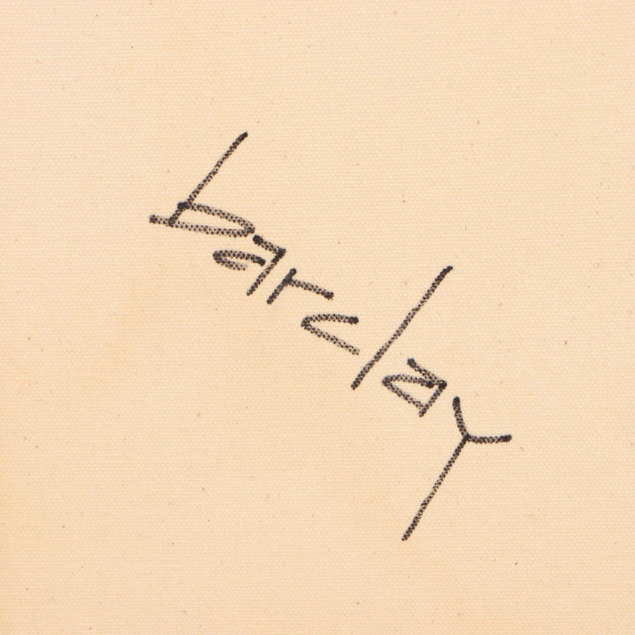 Lori Barclay Surrealist Oil Painting "Target For Love," Circa 2000