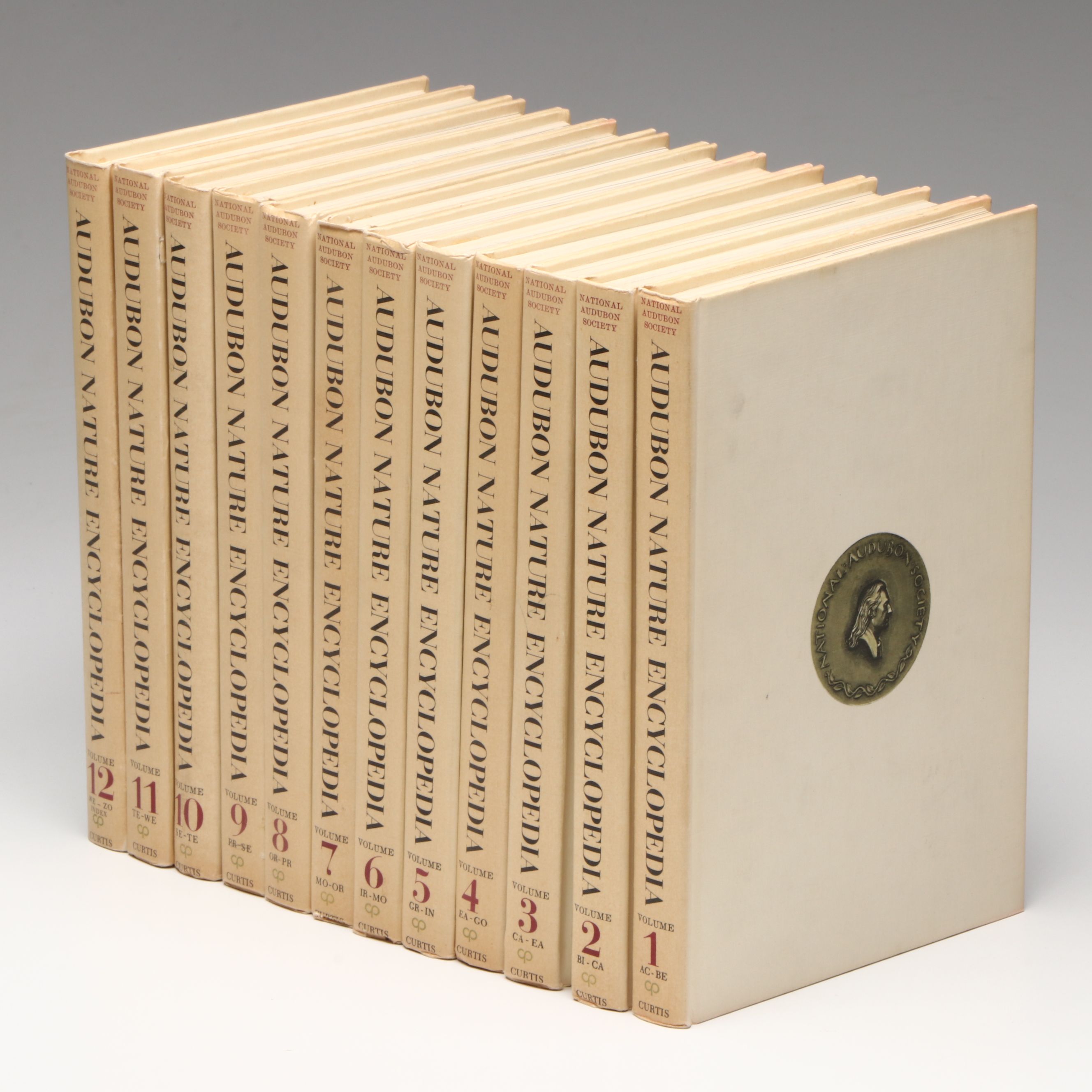 First Printing "The Audubon Nature Encyclopedia" Complete Twelve-Volume Set