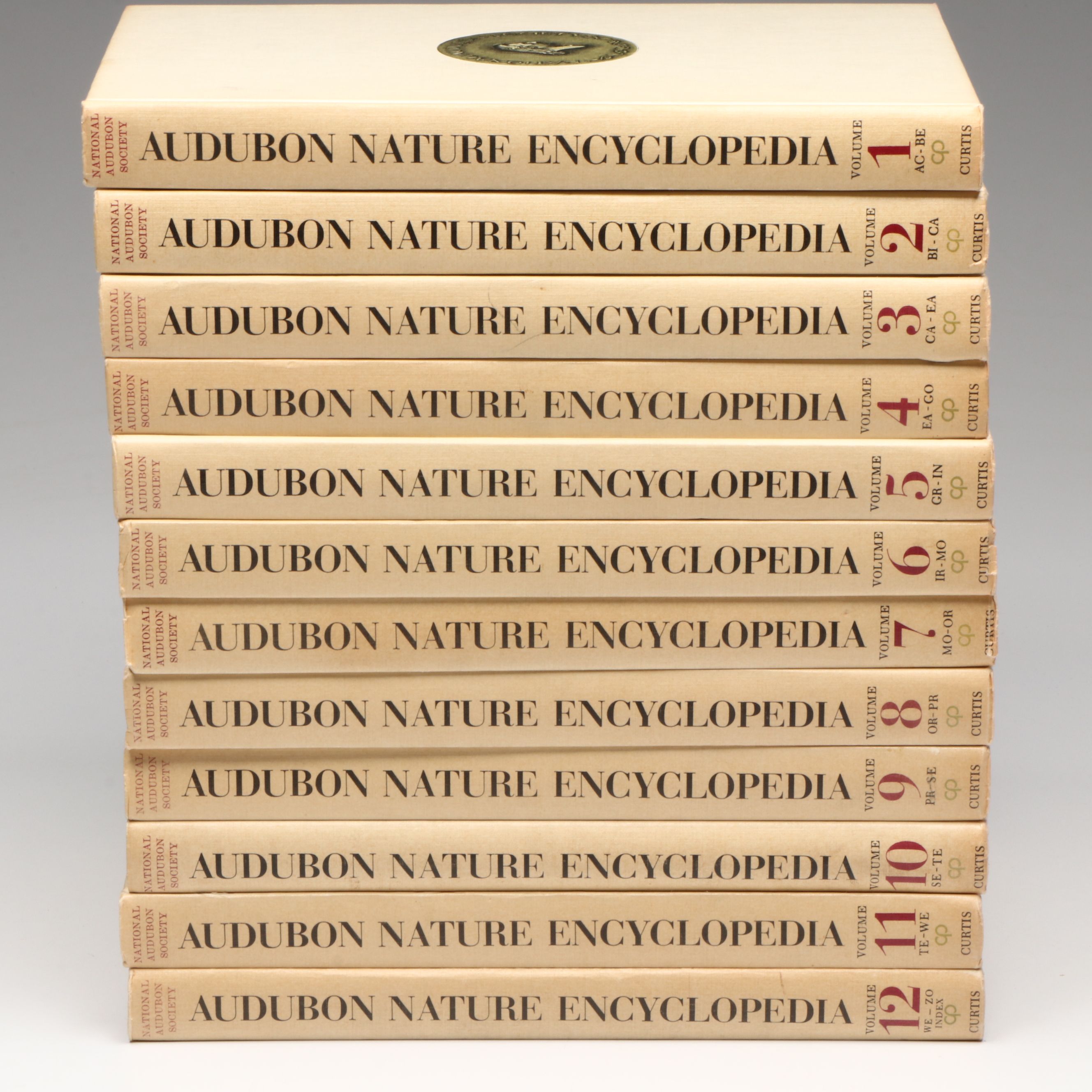 First Printing "The Audubon Nature Encyclopedia" Complete Twelve-Volume Set