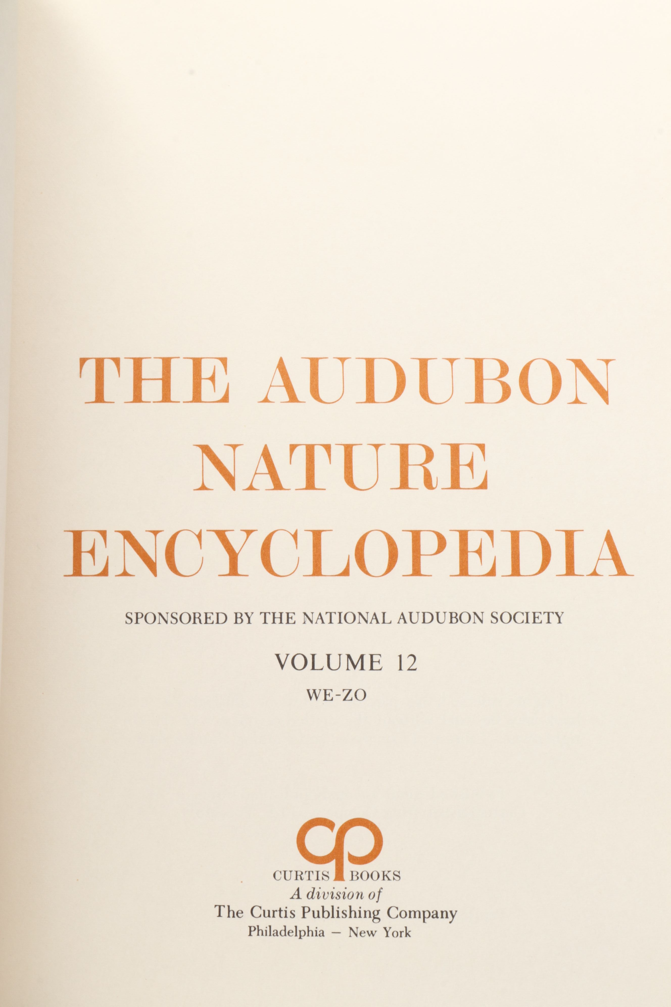 First Printing "The Audubon Nature Encyclopedia" Complete Twelve-Volume Set