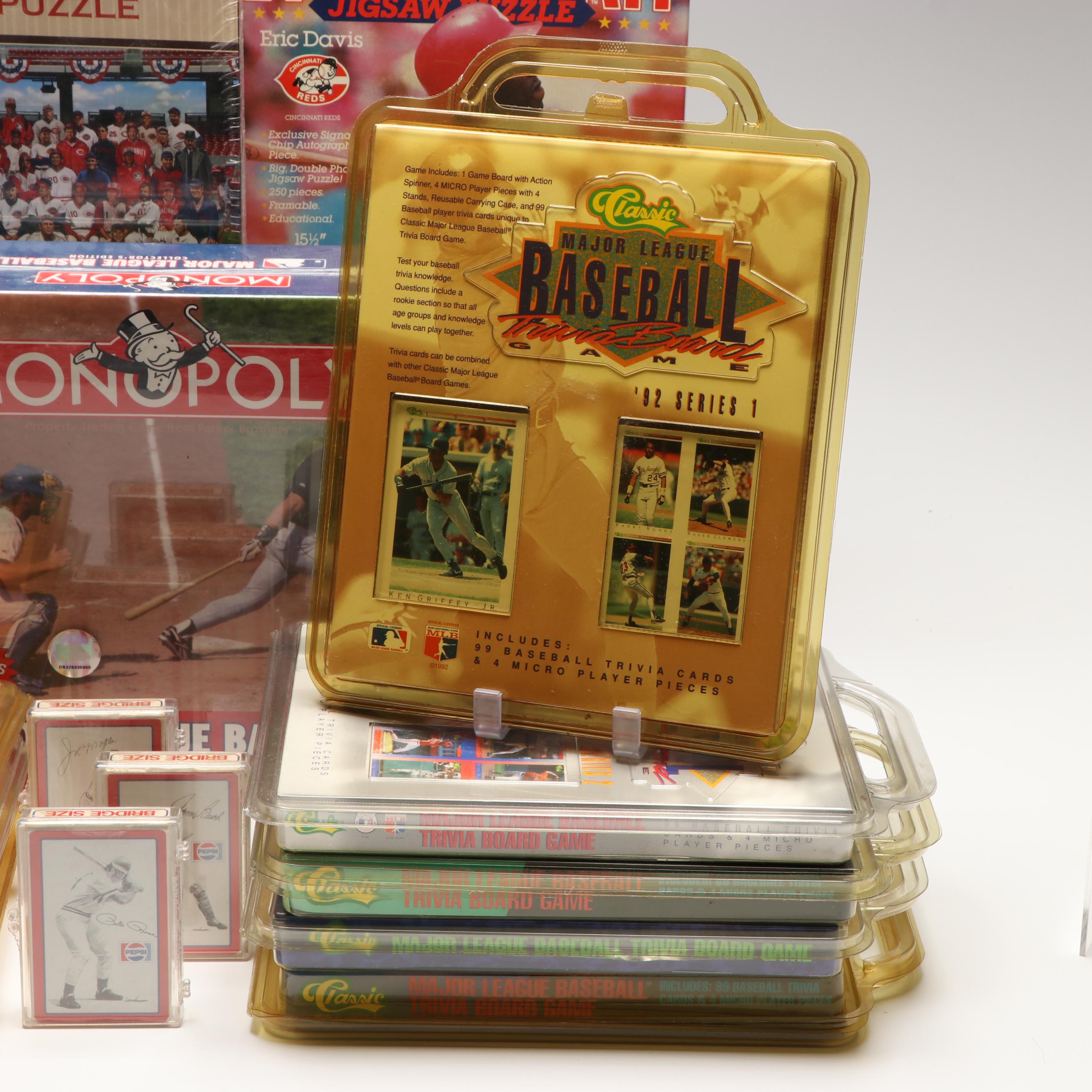 Major League Baseball Edition Monopoly with Sportstar Puzzles and More Games