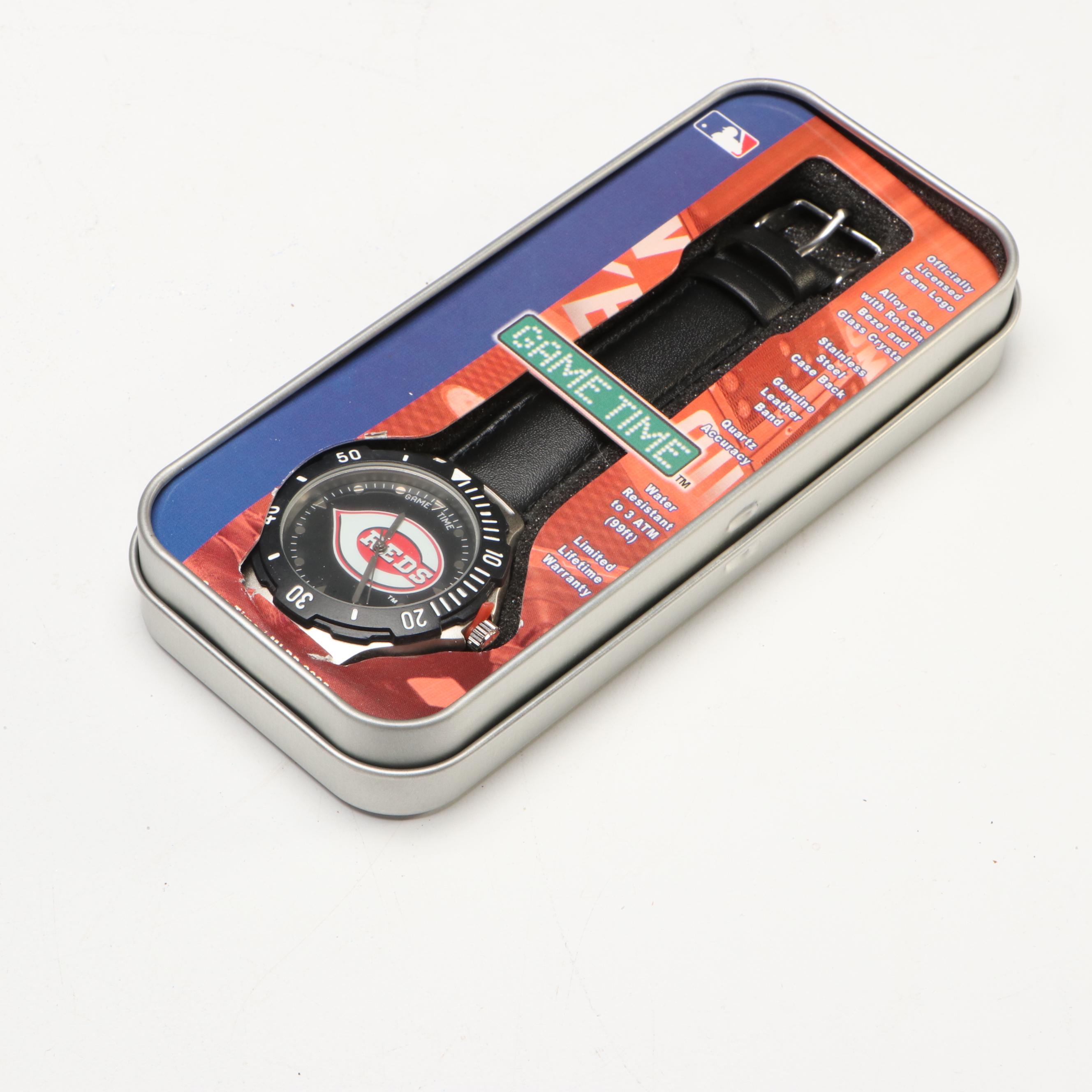 Upper Deck Cincinnati Reds "Laserchron" with More Watches and Memorabilia