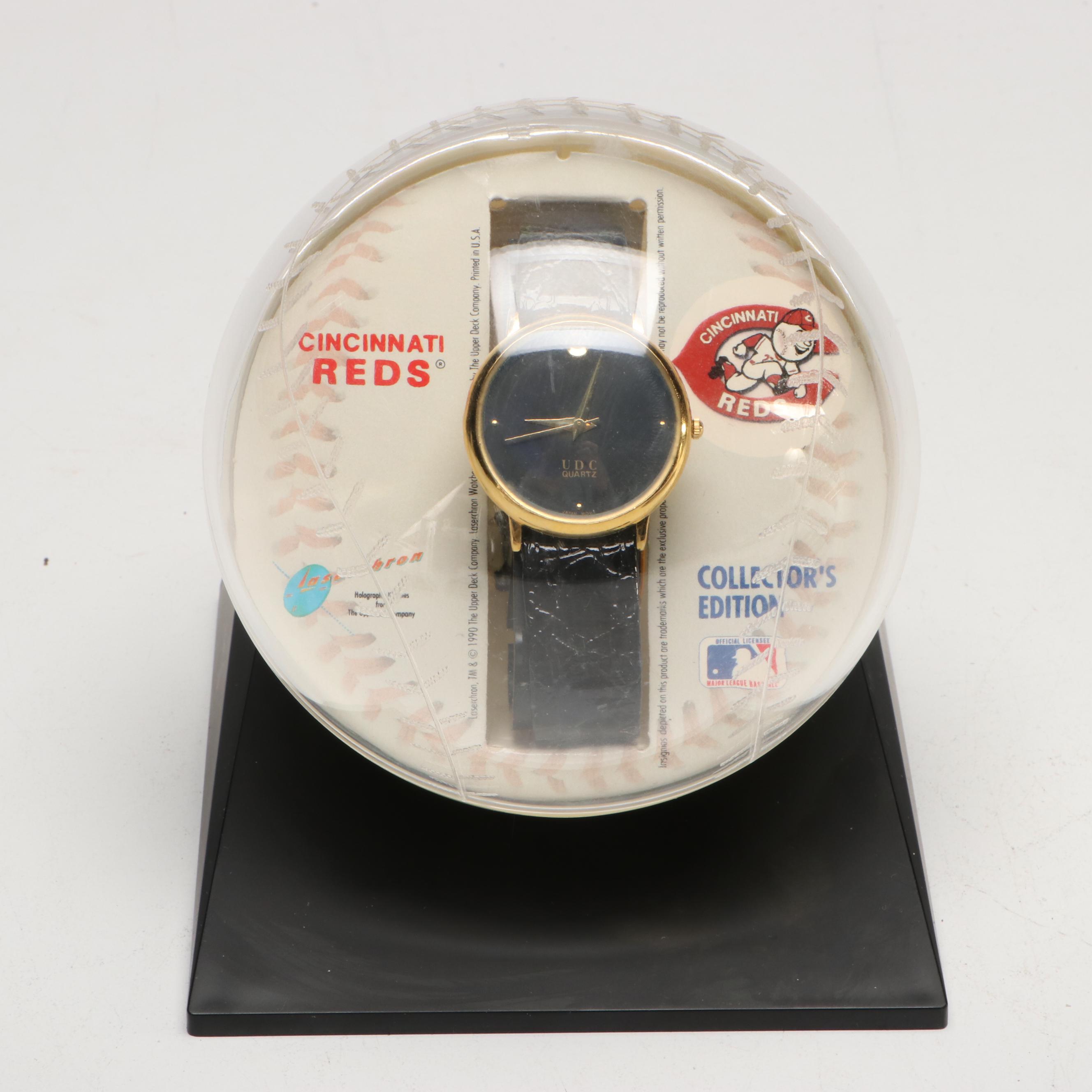 Upper Deck Cincinnati Reds "Laserchron" with More Watches and Memorabilia