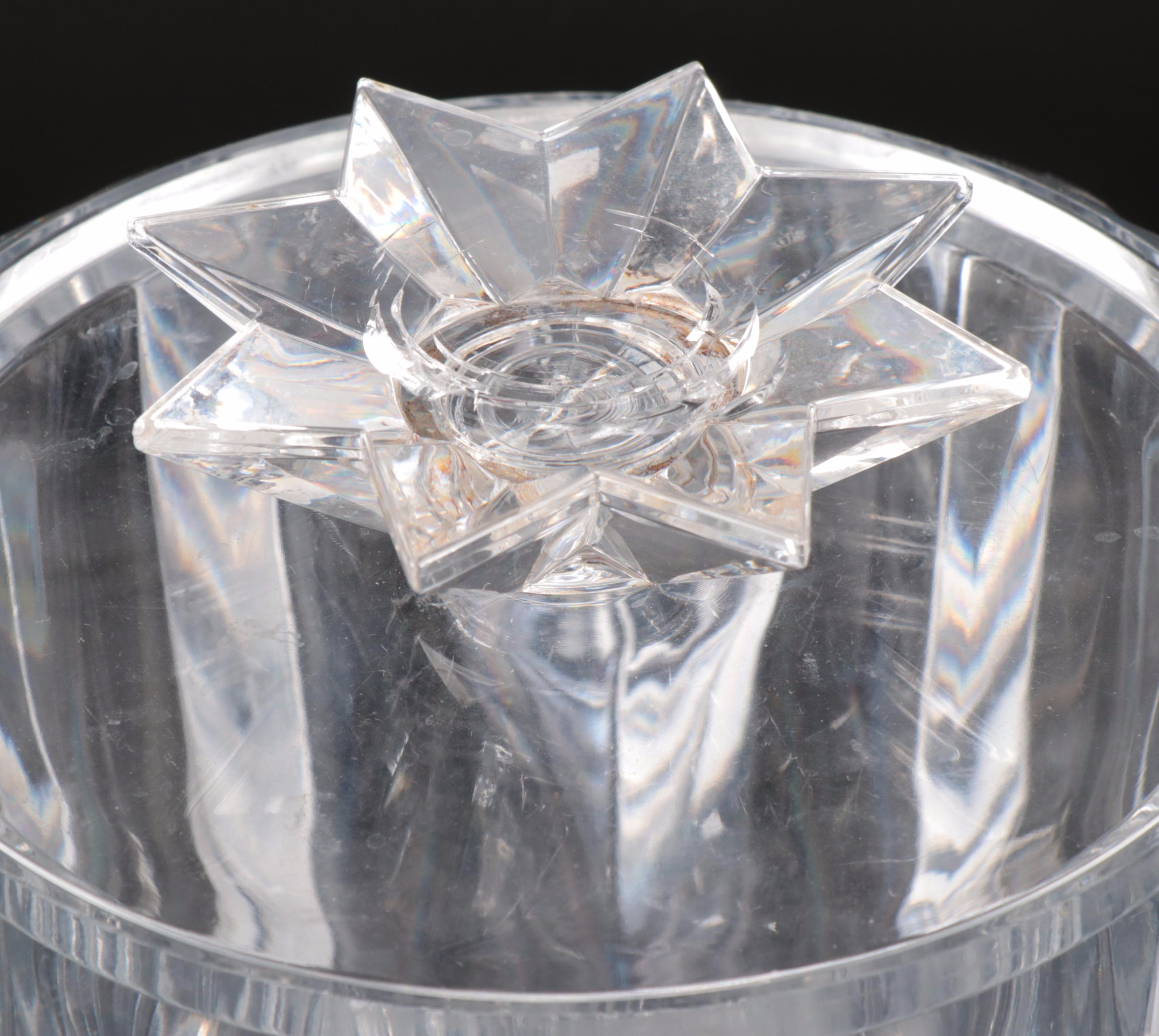 Judith Kruger Grainware "Tiara" Ice Bucket with Towle Knives and Other Bowls