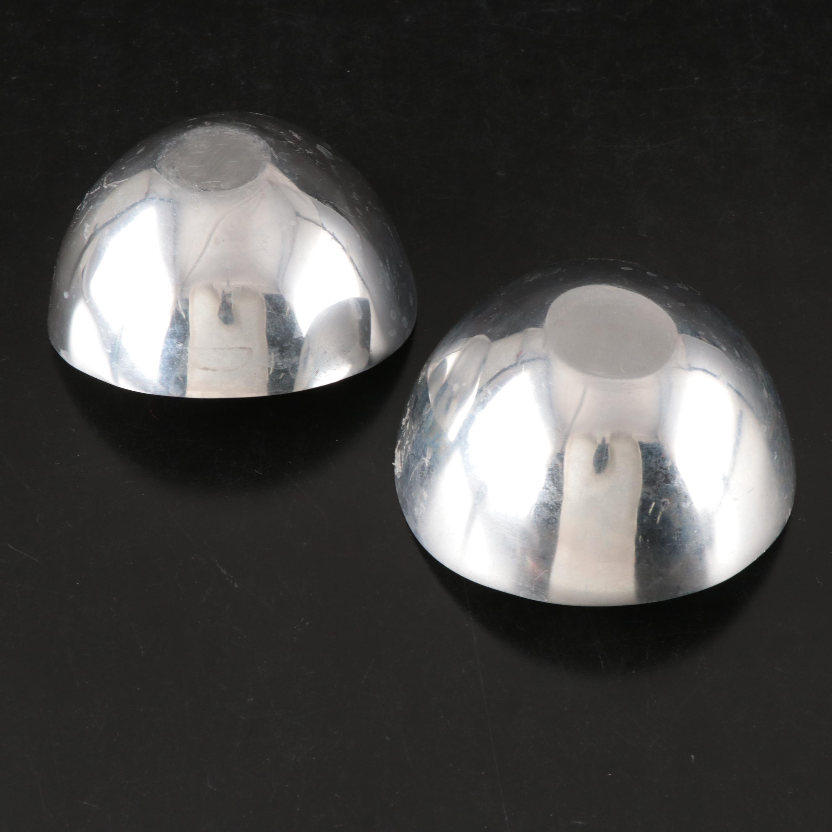 Judith Kruger Grainware "Tiara" Ice Bucket with Towle Knives and Other Bowls