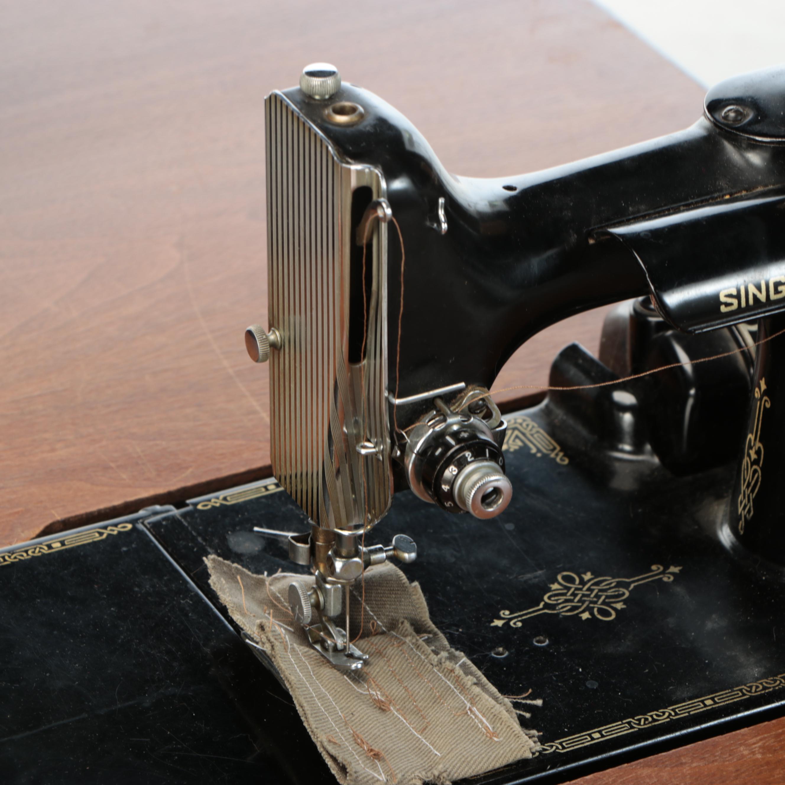 Singer Manufacturing Co. Cat. 3-120 Sewing Machine with Table, Early 1950s