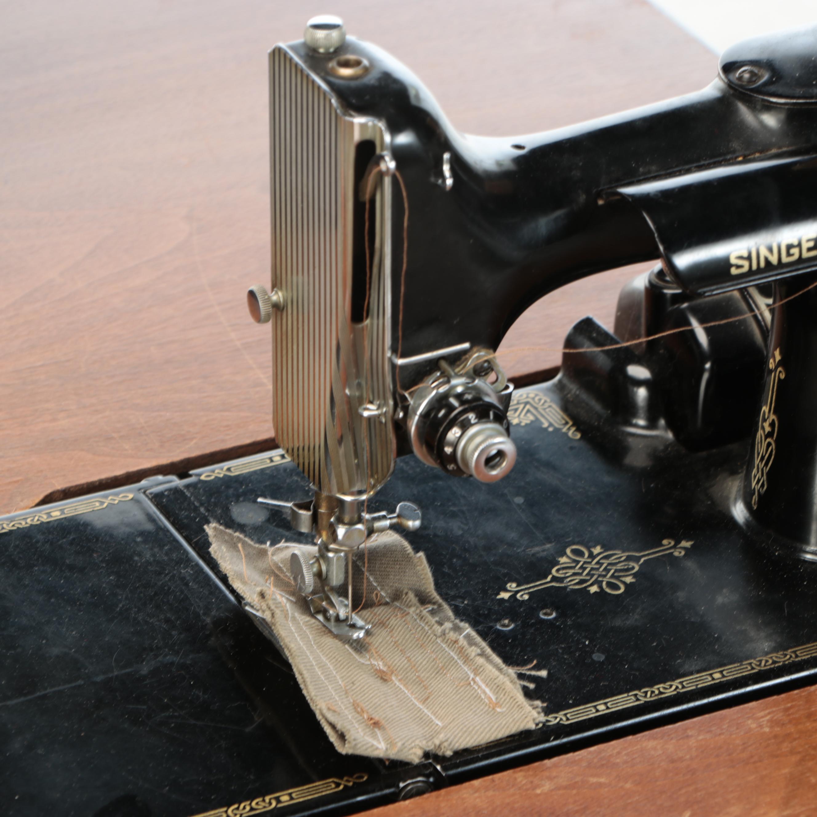 Singer Manufacturing Co. Cat. 3-120 Sewing Machine with Table, Early 1950s