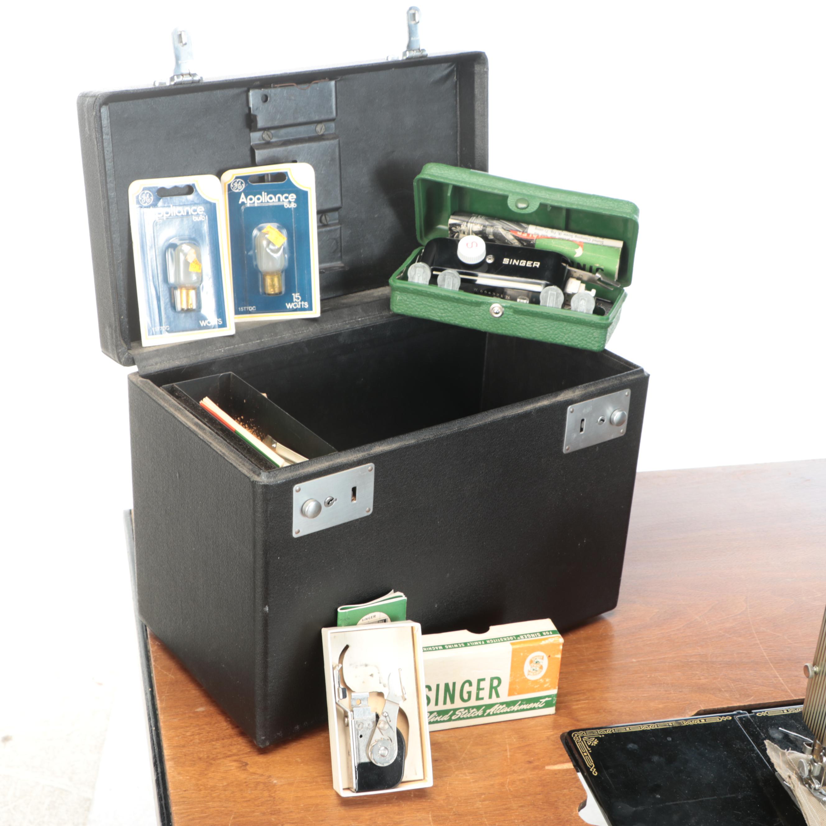 Singer Manufacturing Co. Cat. 3-120 Sewing Machine with Table, Early 1950s