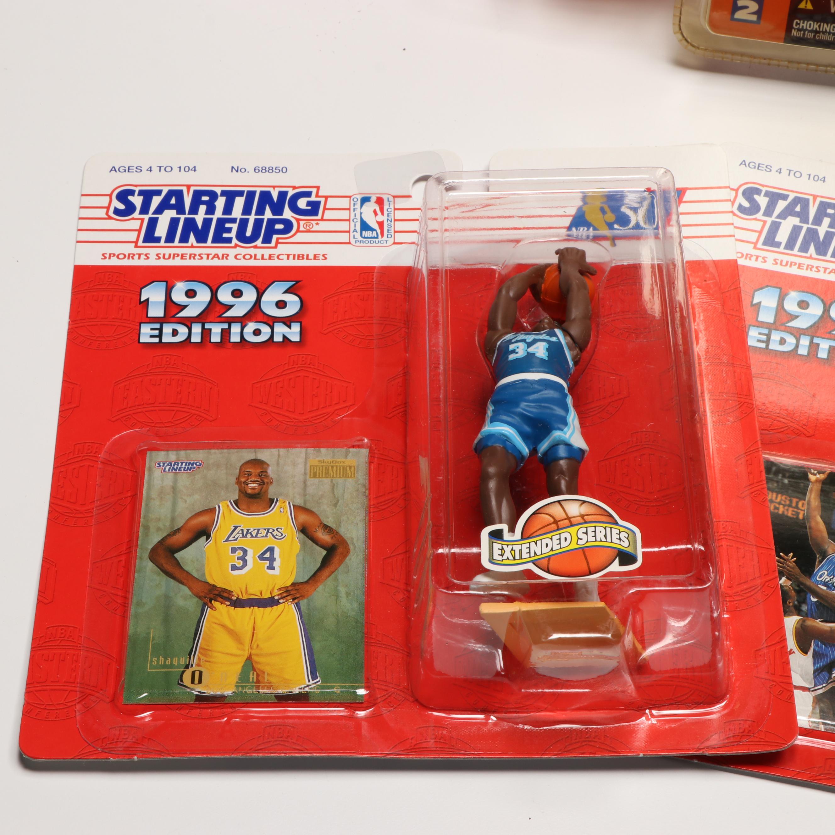 Kenner and McFarlane Shaquille O'Neal Figures with Mattel Antoine Walker Figure