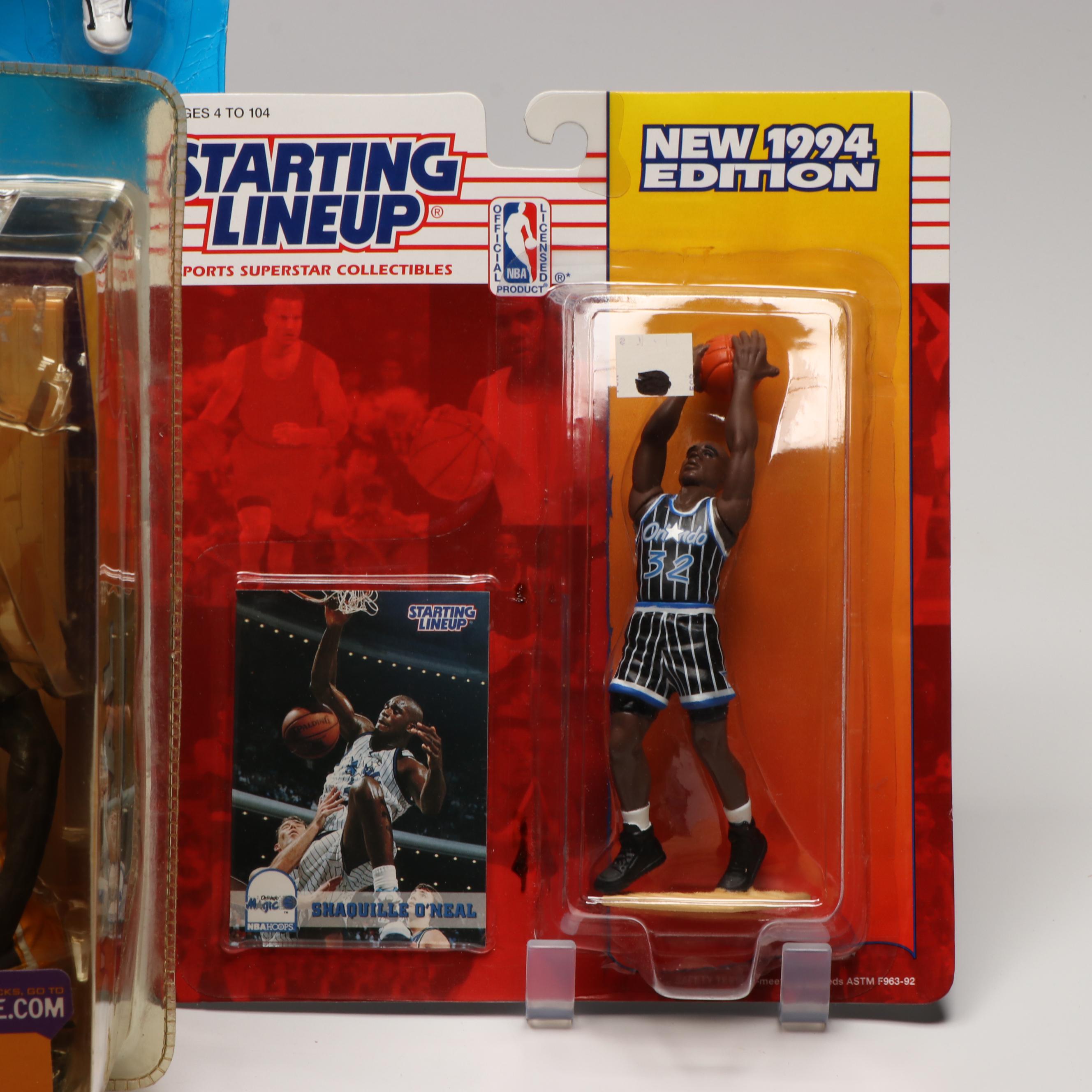 Kenner and McFarlane Shaquille O'Neal Figures with Mattel Antoine Walker Figure