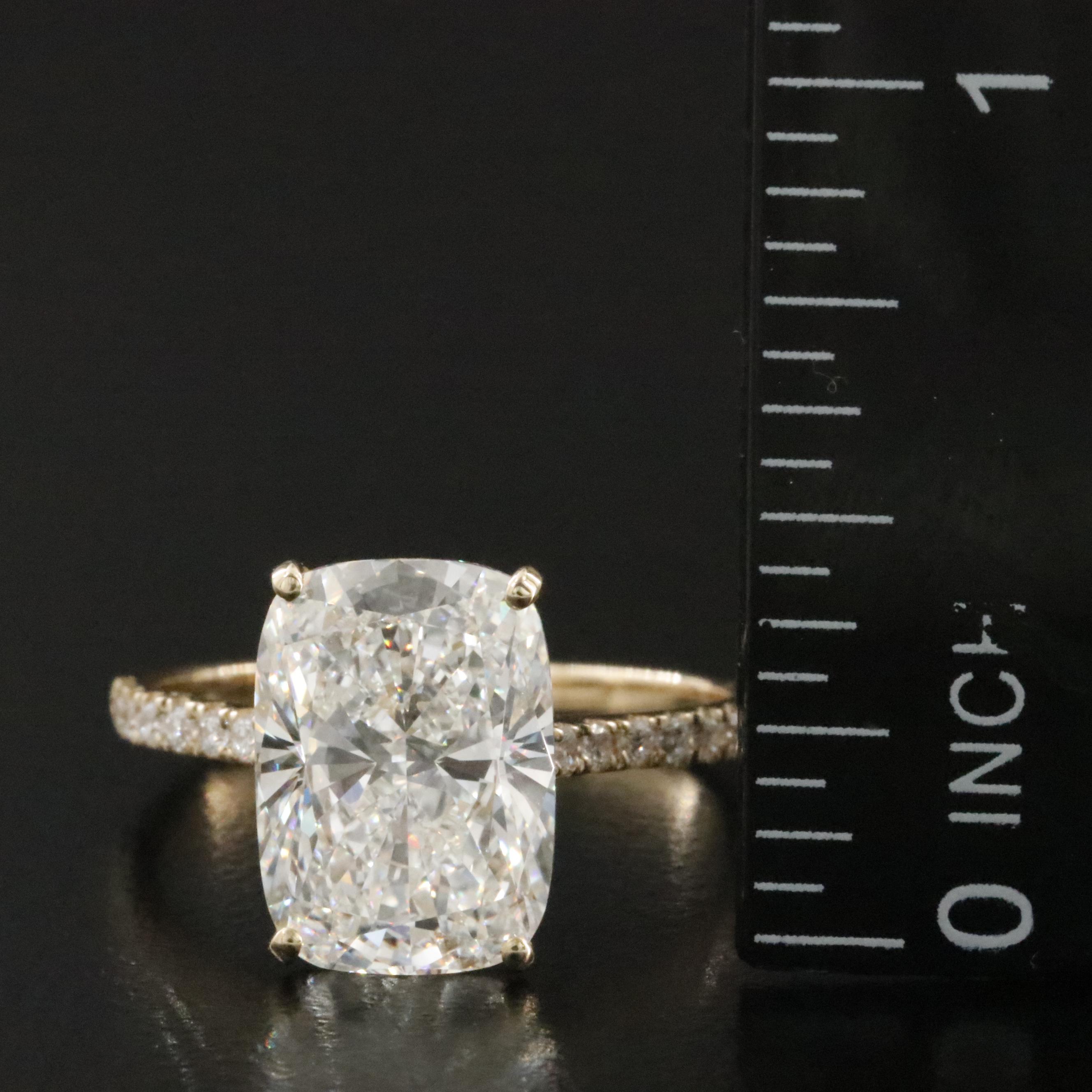 14K 5.18 CTW Lab Grown Diamond Ring with IGI Report