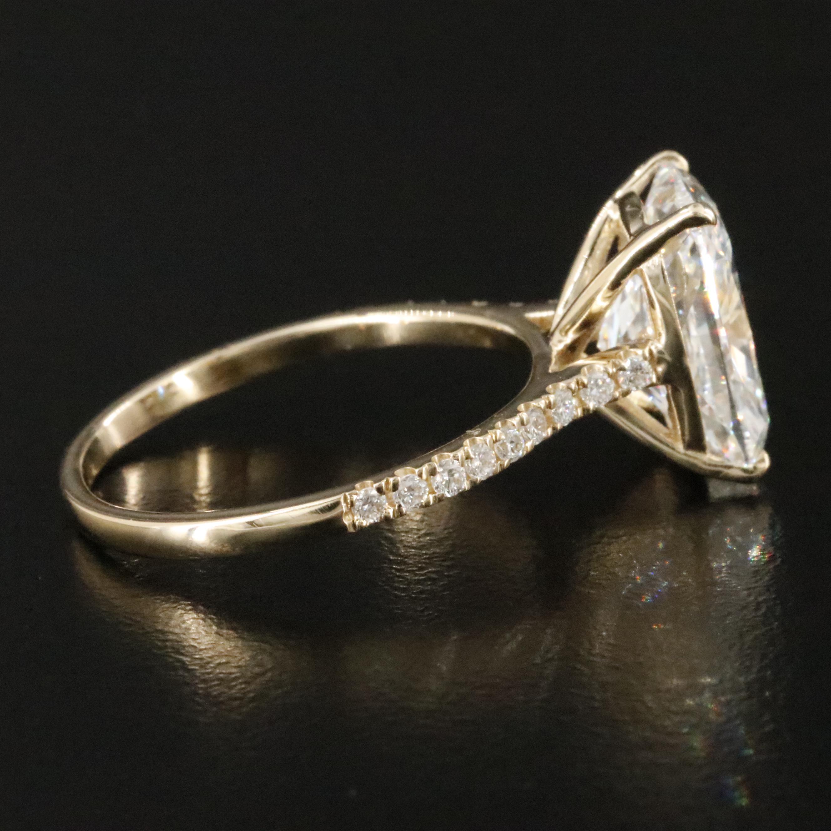 14K 5.18 CTW Lab Grown Diamond Ring with IGI Report