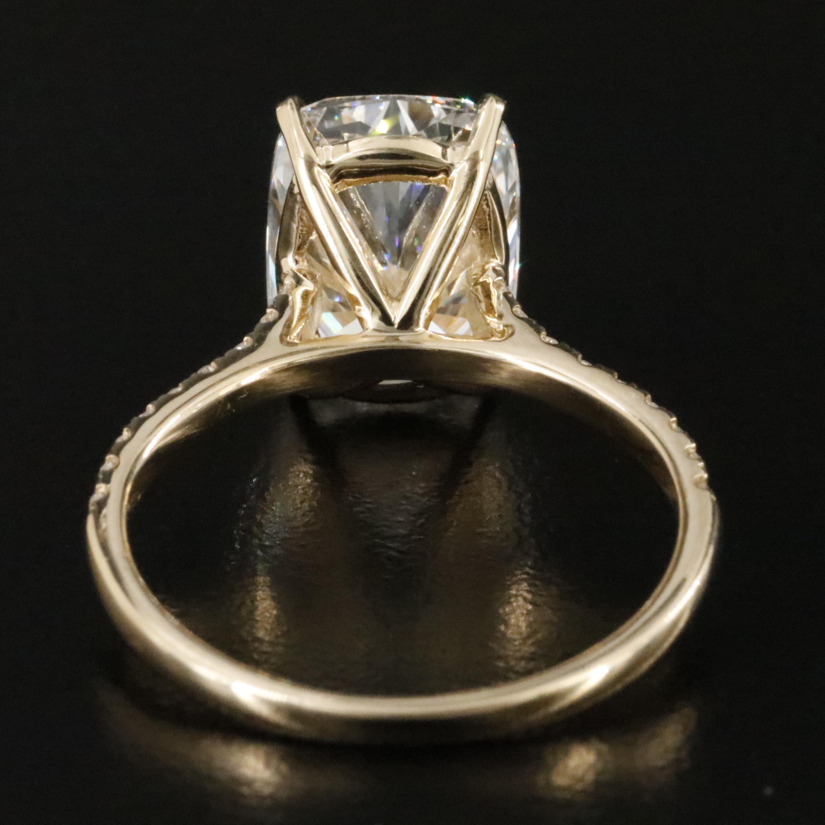 14K 5.18 CTW Lab Grown Diamond Ring with IGI Report