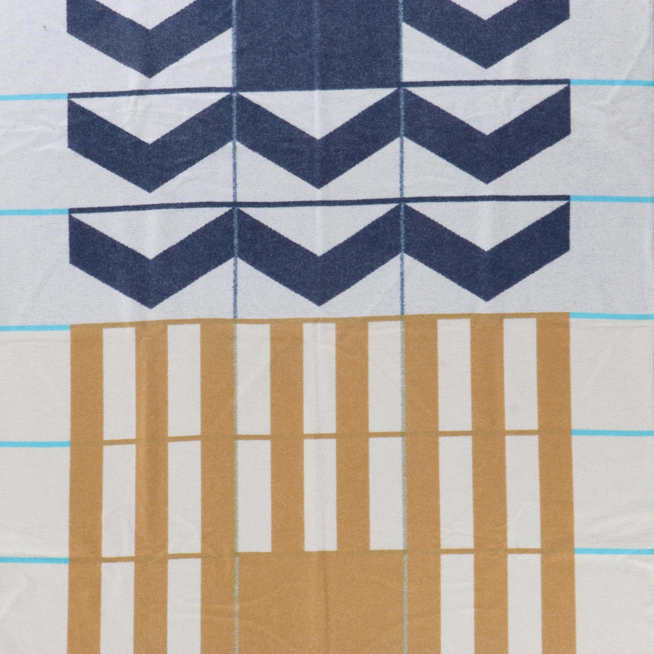 Hermès Merino Wool/Cashmere Avalon H Club Blanket