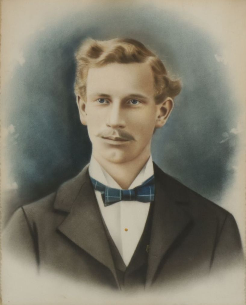 Crayon Portrait of Man, Early 20th Century