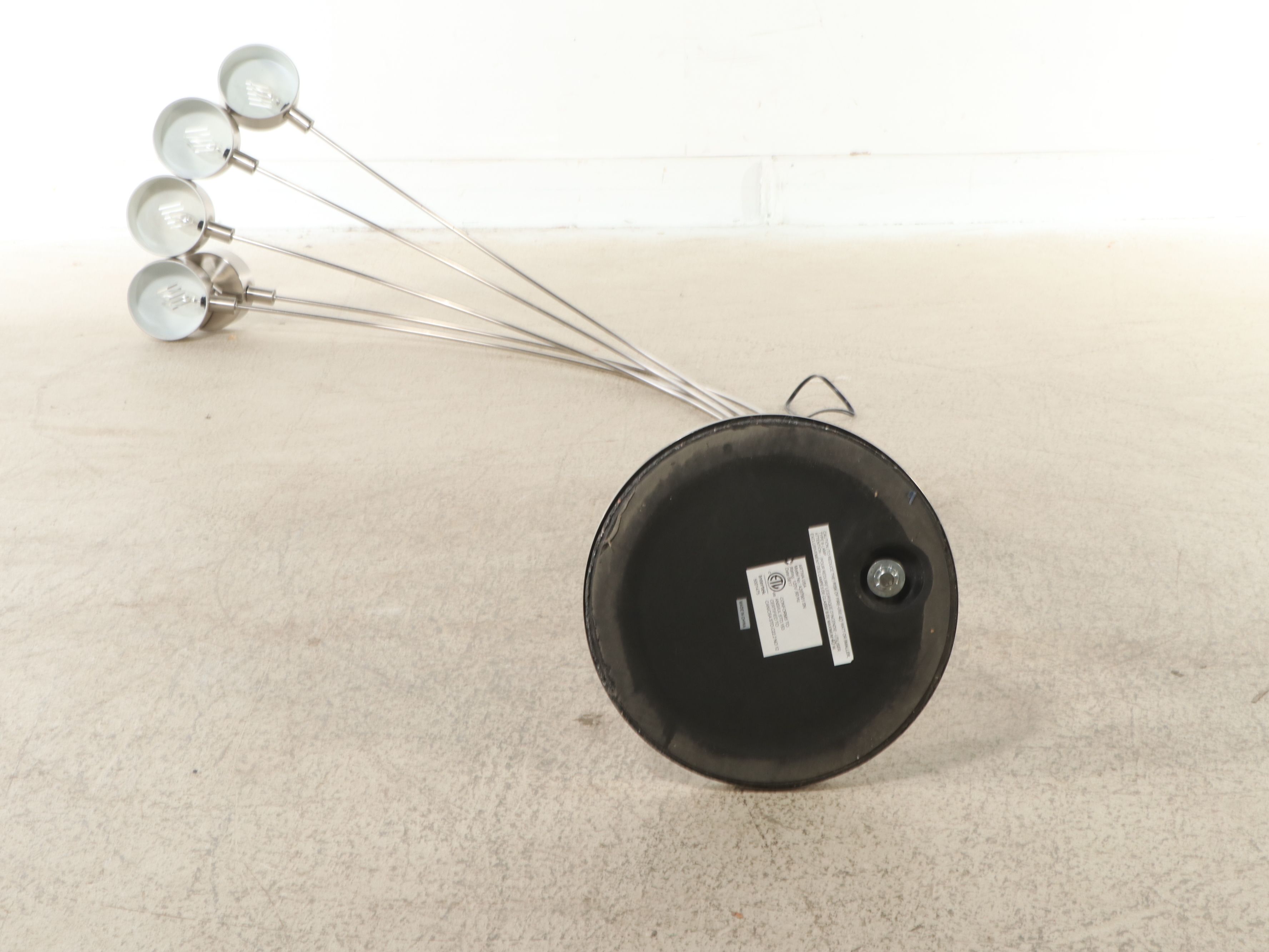 Modern Brushed Stainless Five-Arm Arc Floor Lamp, 2017