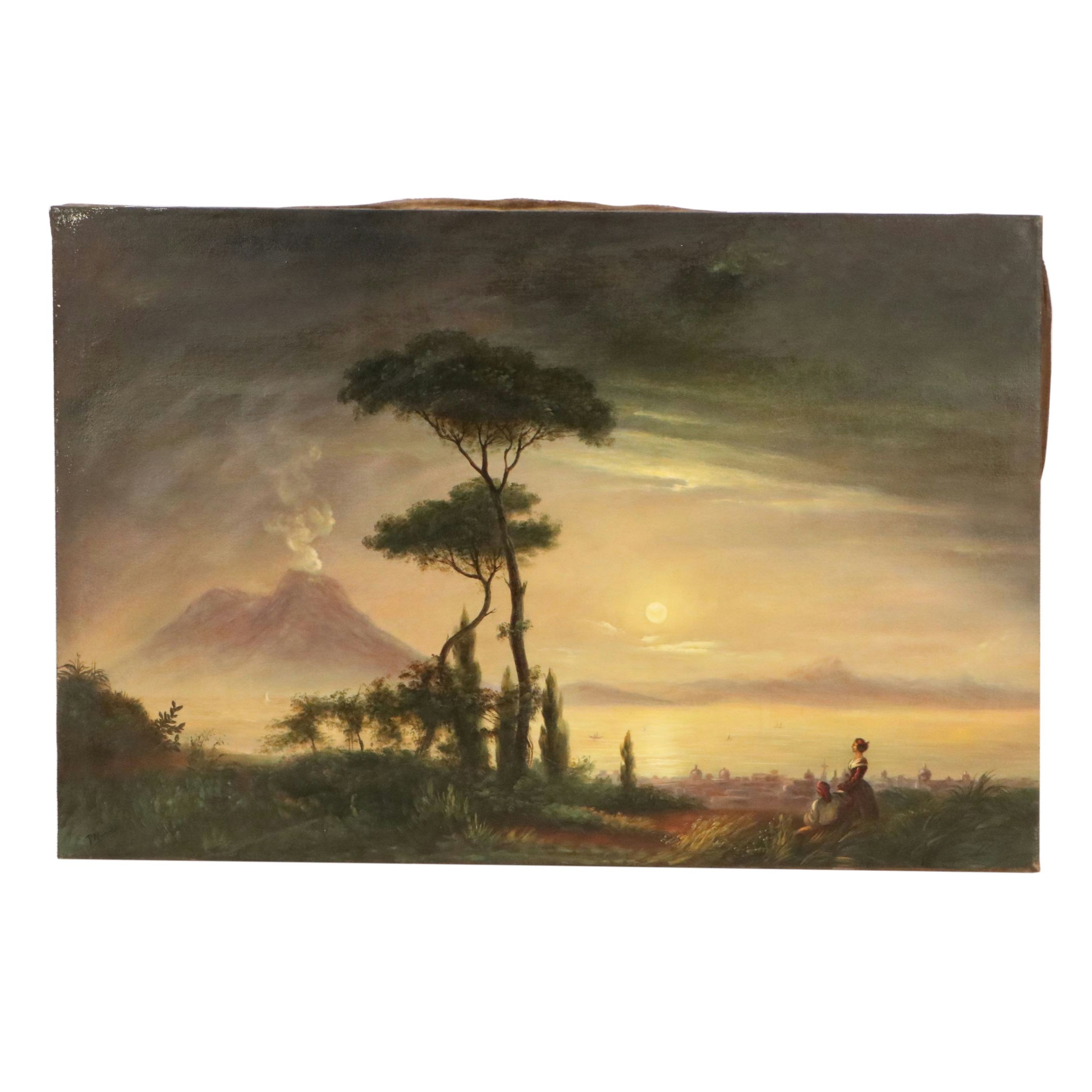 Copy Oil Painting After Ivan Konstantinovich Aivazovsky "The Bay of Naples"