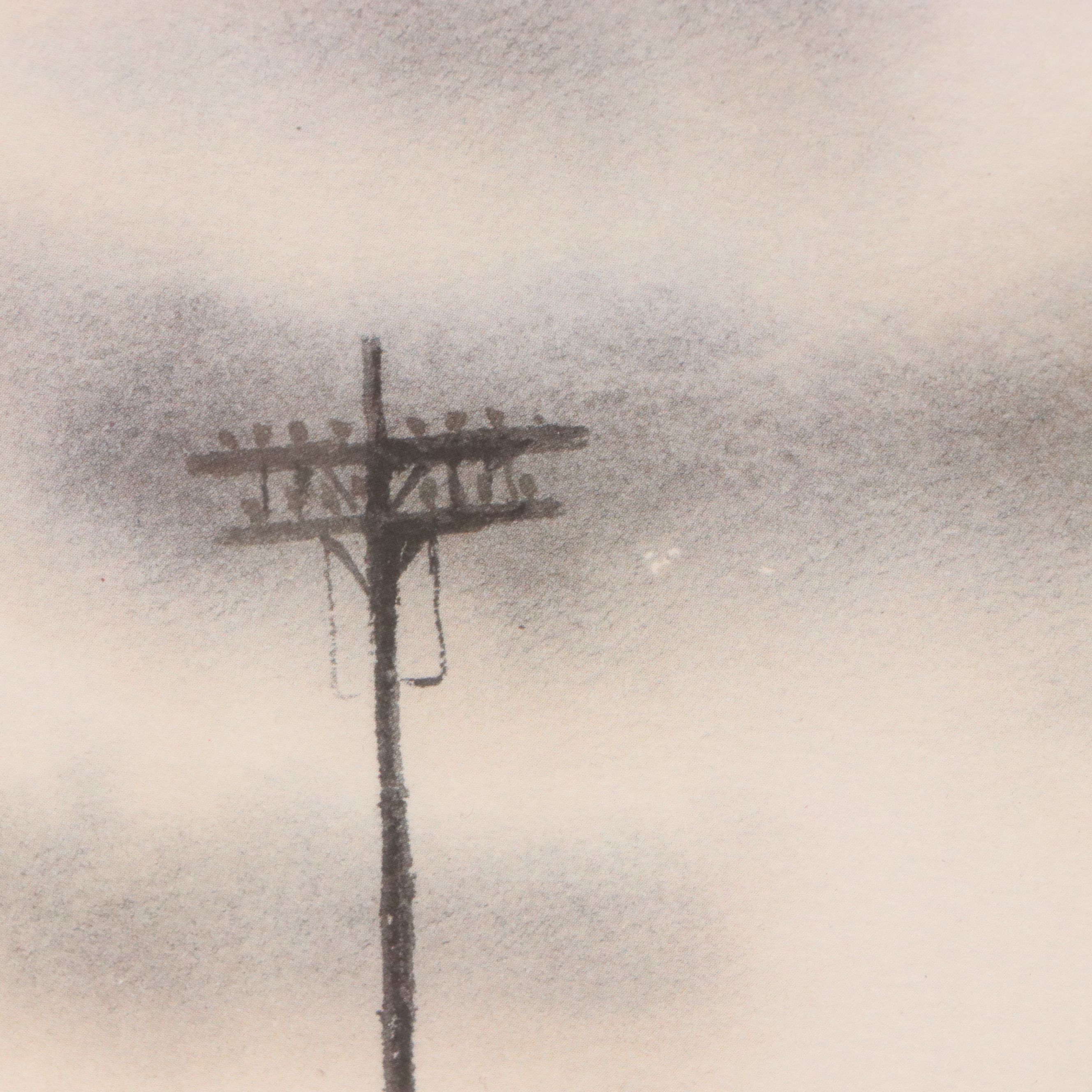 Robert Fabe Offset Lithograph "Old Station," Mid to Late 20th Century