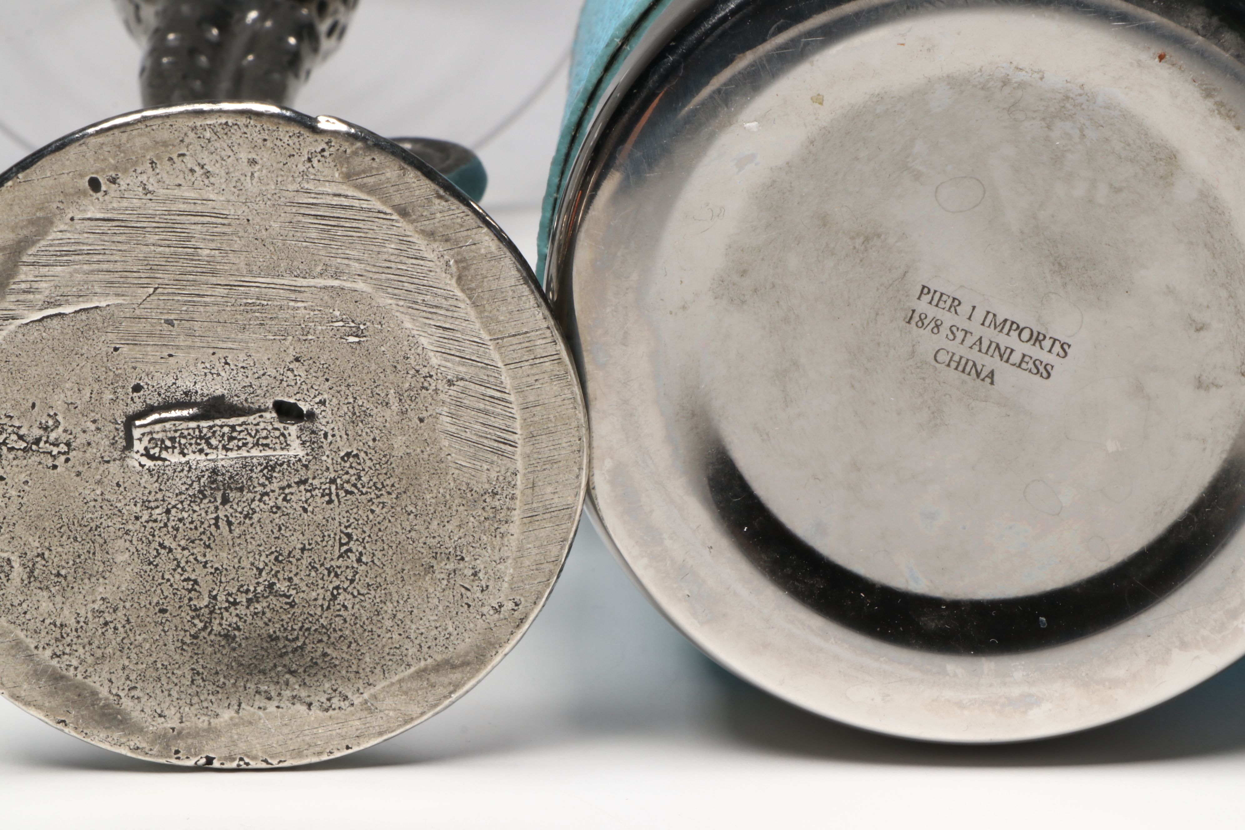 Richard Jolley and Other Art Glass Martini Glasses with More Bar Accessories