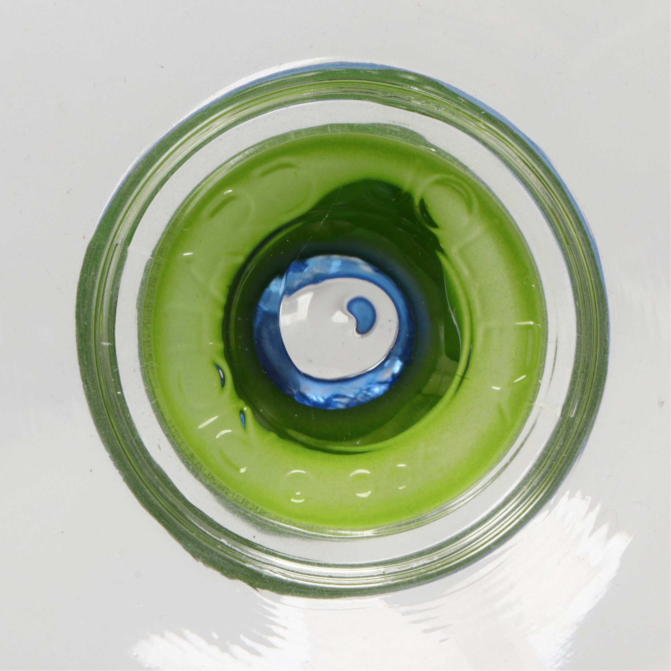 Richard Jolley and Other Art Glass Martini Glasses with More Bar Accessories