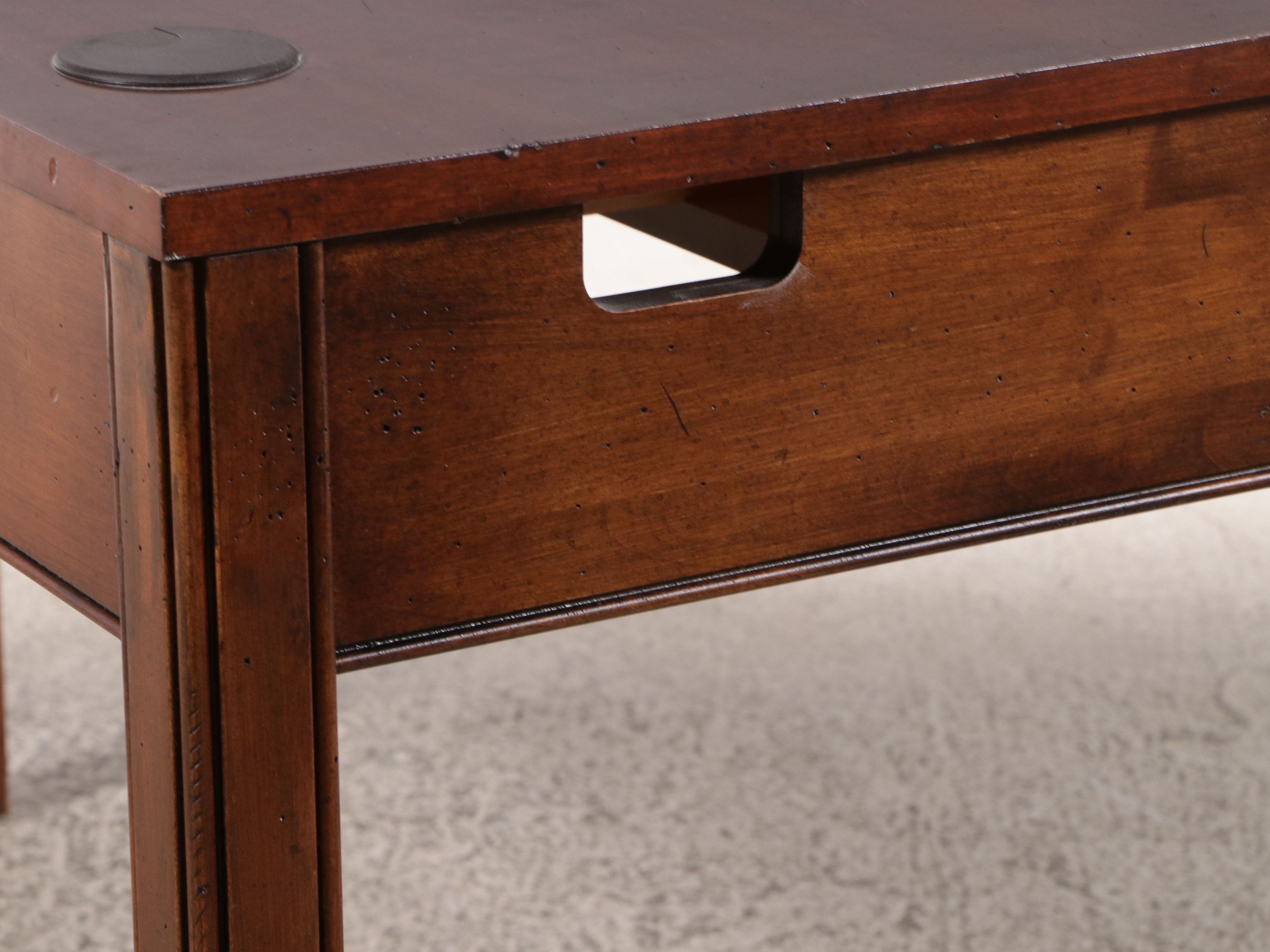 Hekman Regency Style Walnut Computer Desk with Corner Unit