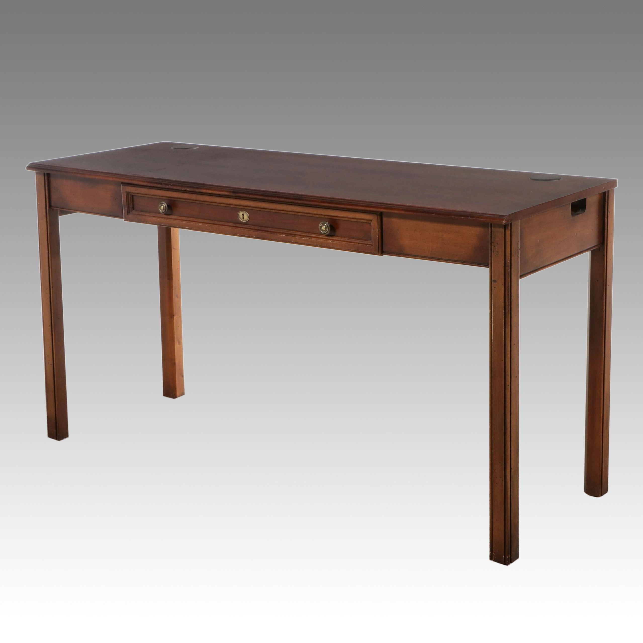 Hekman Regency Style Walnut Computer Desk with Corner Unit