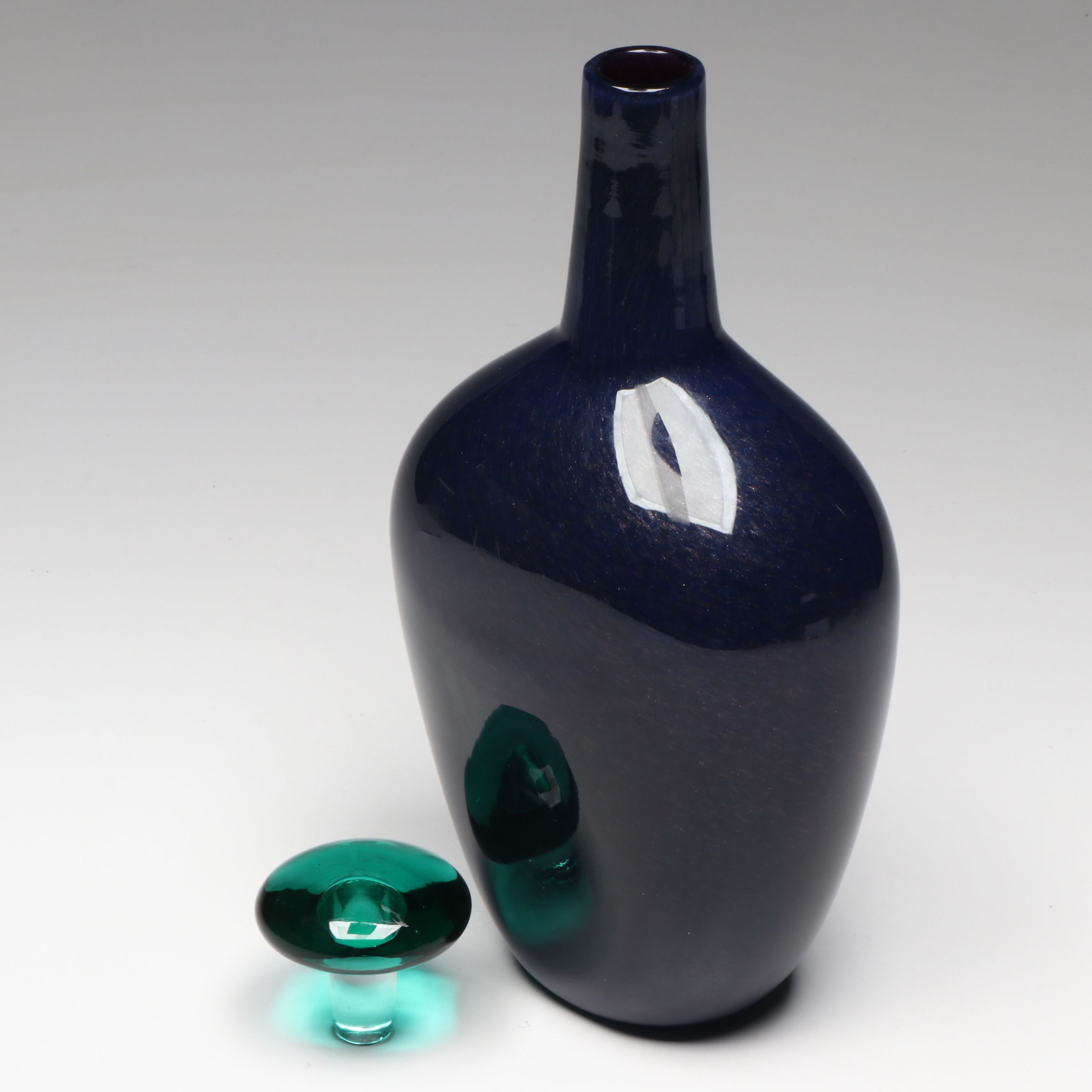 Toni Zuccheri for Barovier & Toso Murano Studio Glass Decanter