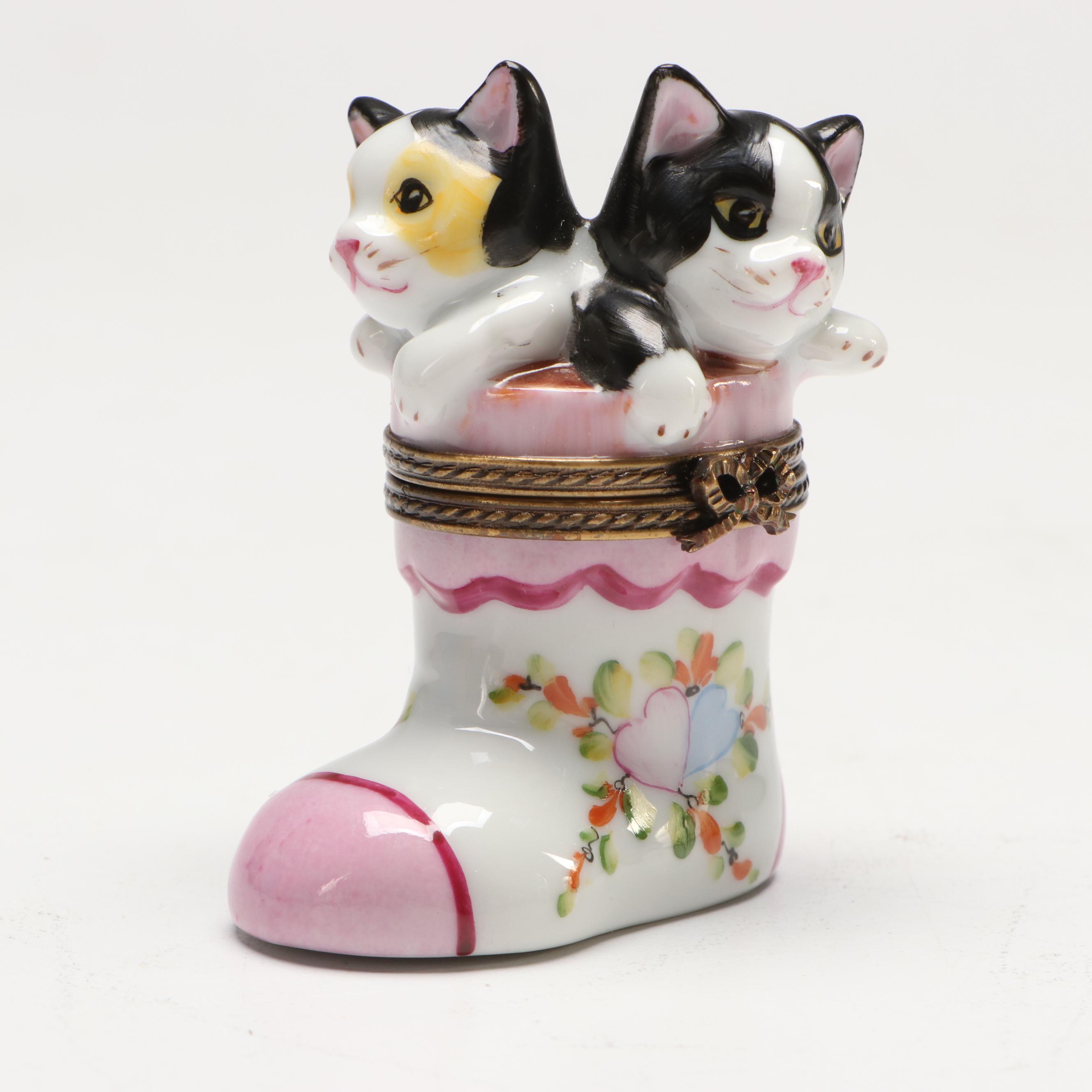 Chamart and Rochard Porcelain Limoges Boxes