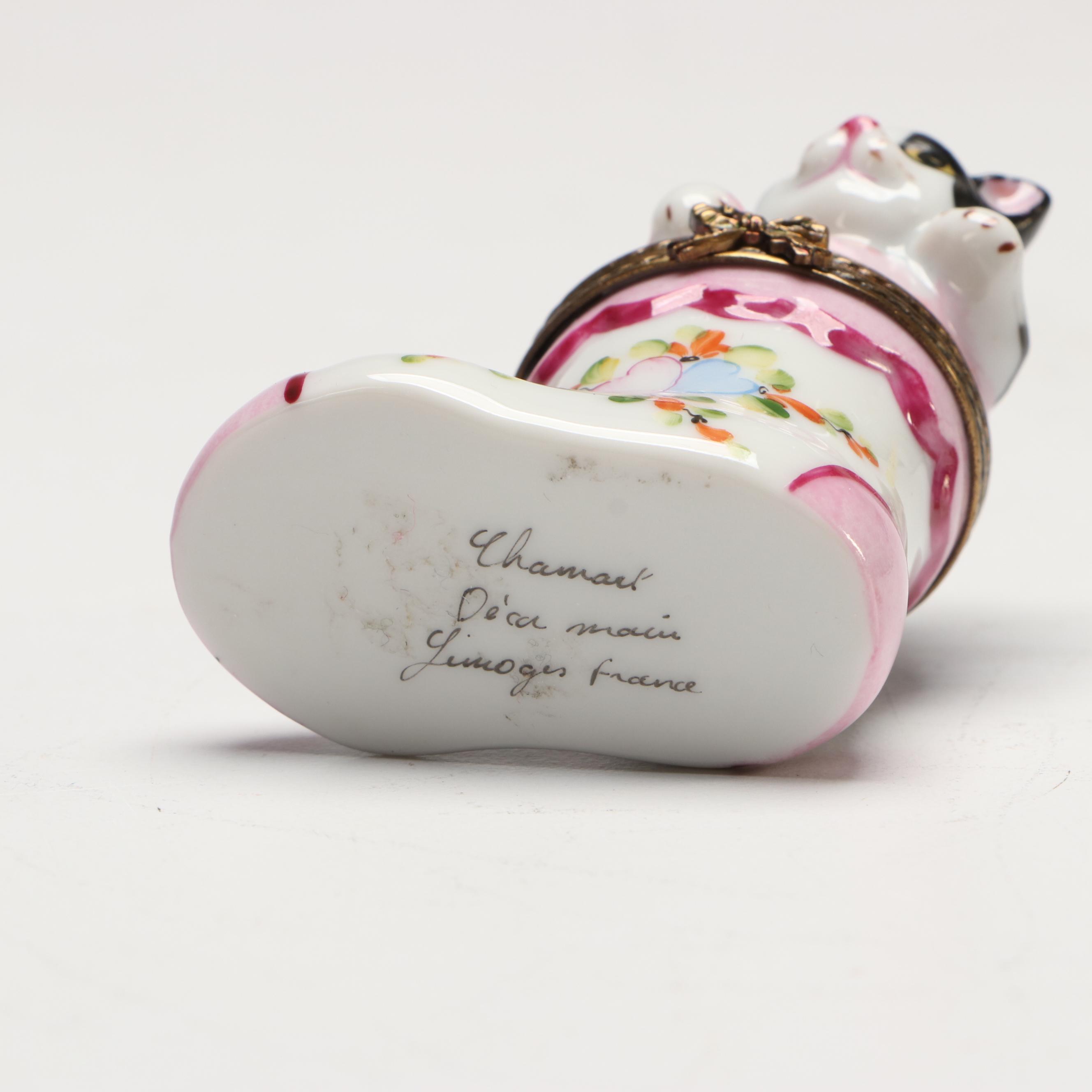 Chamart and Rochard Porcelain Limoges Boxes