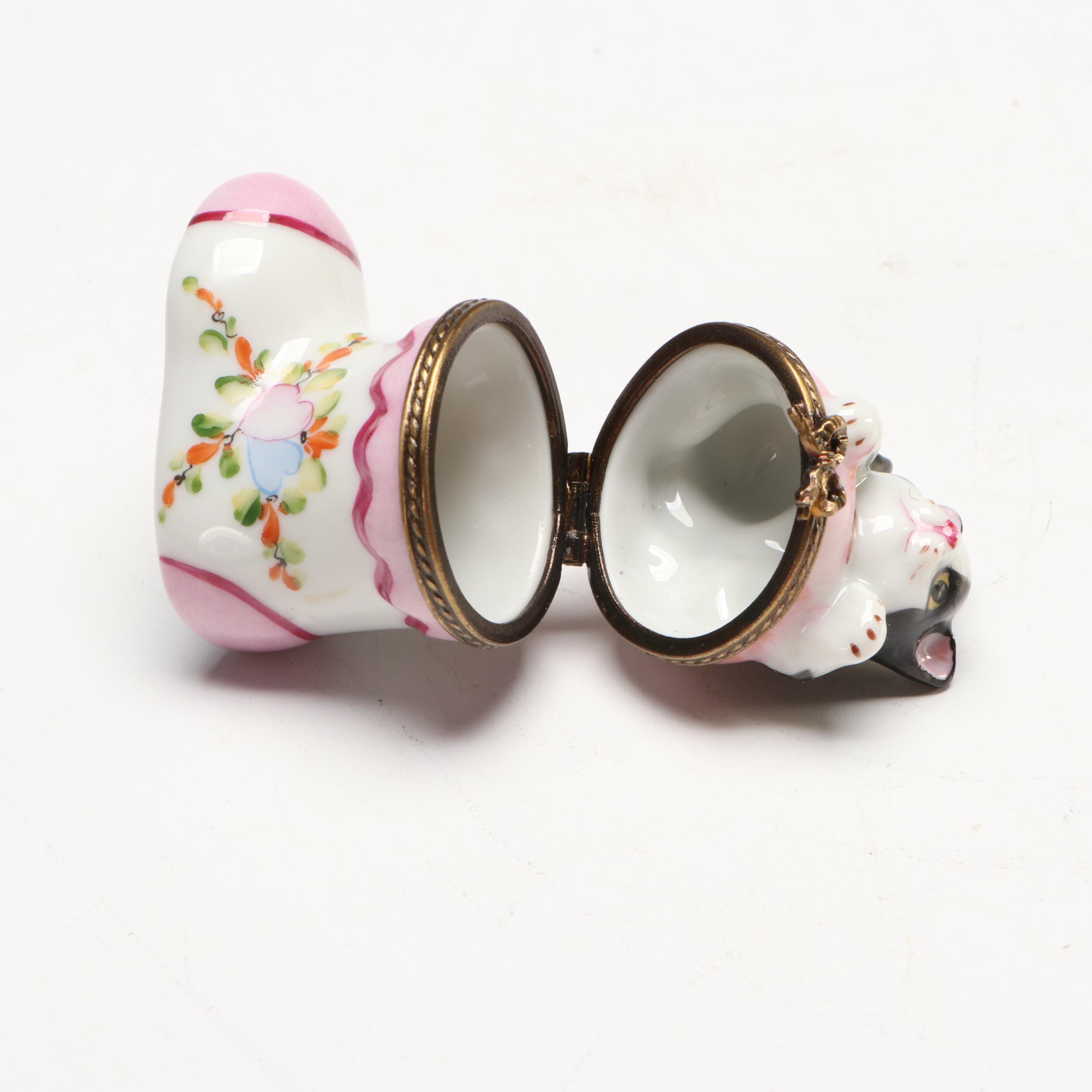 Chamart and Rochard Porcelain Limoges Boxes