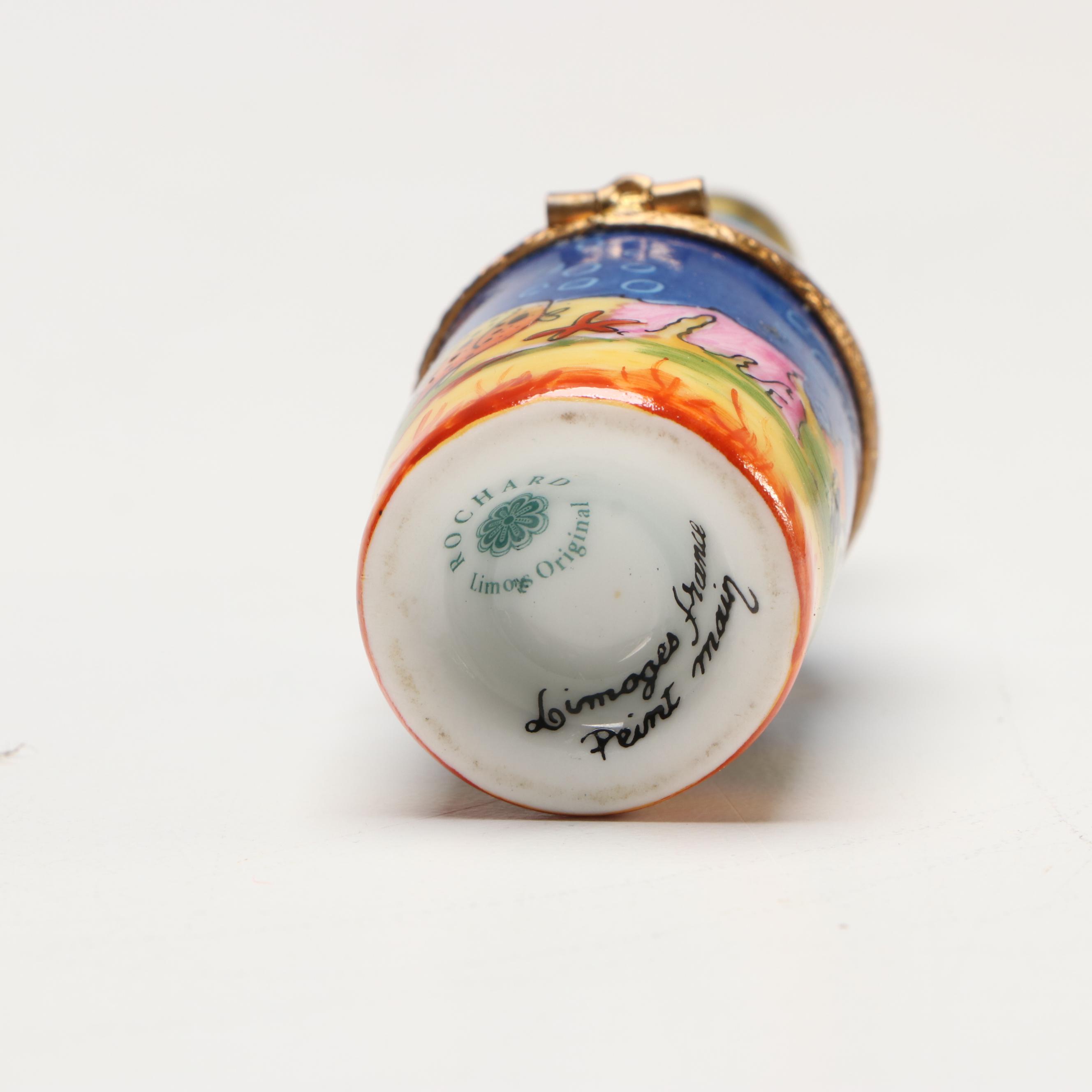 Chamart and Rochard Porcelain Limoges Boxes