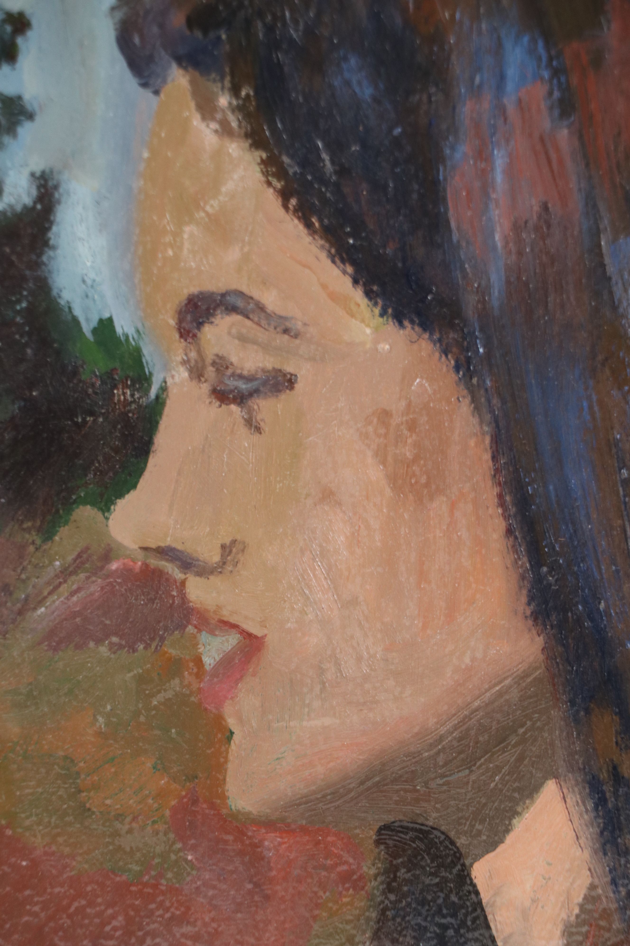 Bernard Lennon Oil Painting of Portrait of Woman