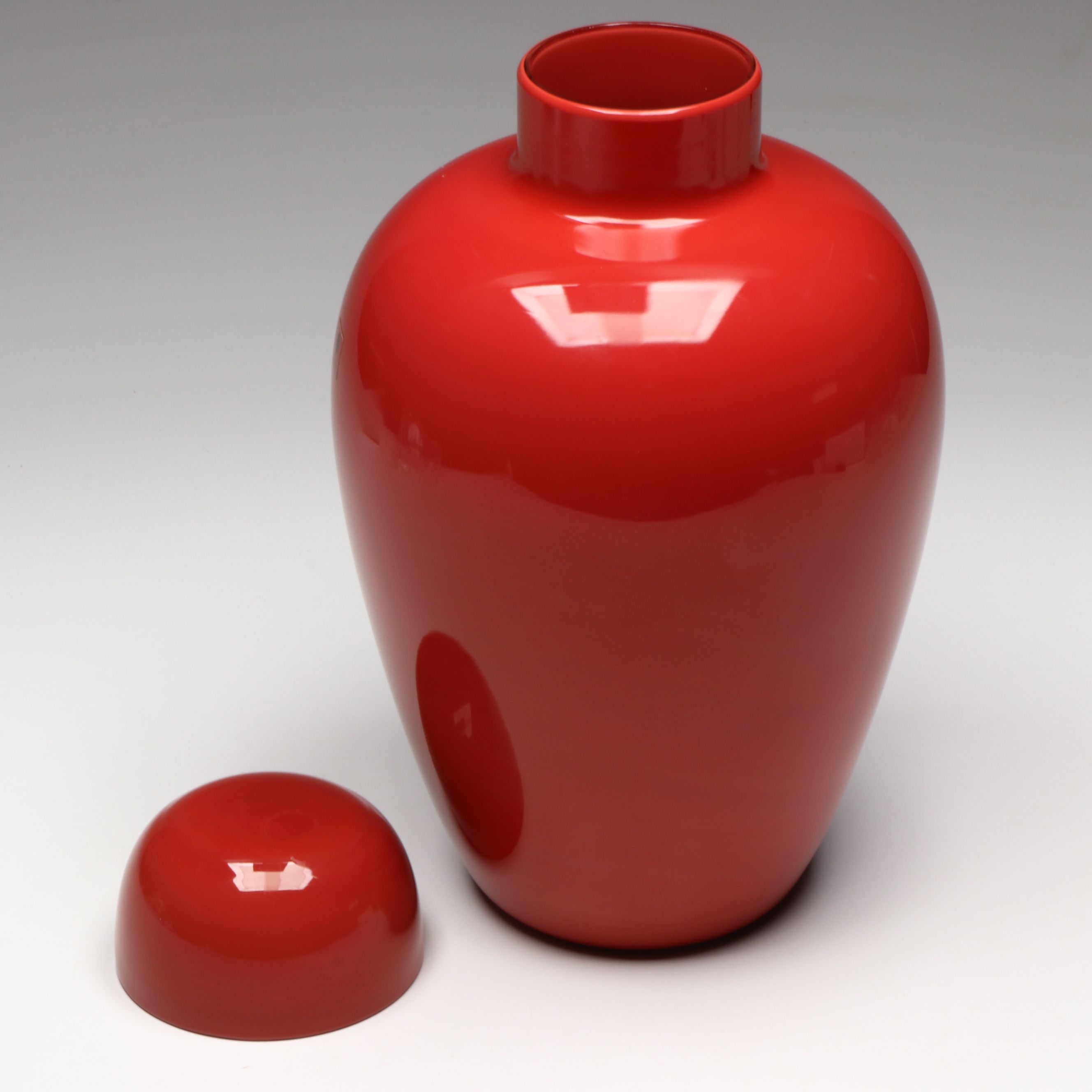 Venini Italian Art Glass Ginger Jar, 1980